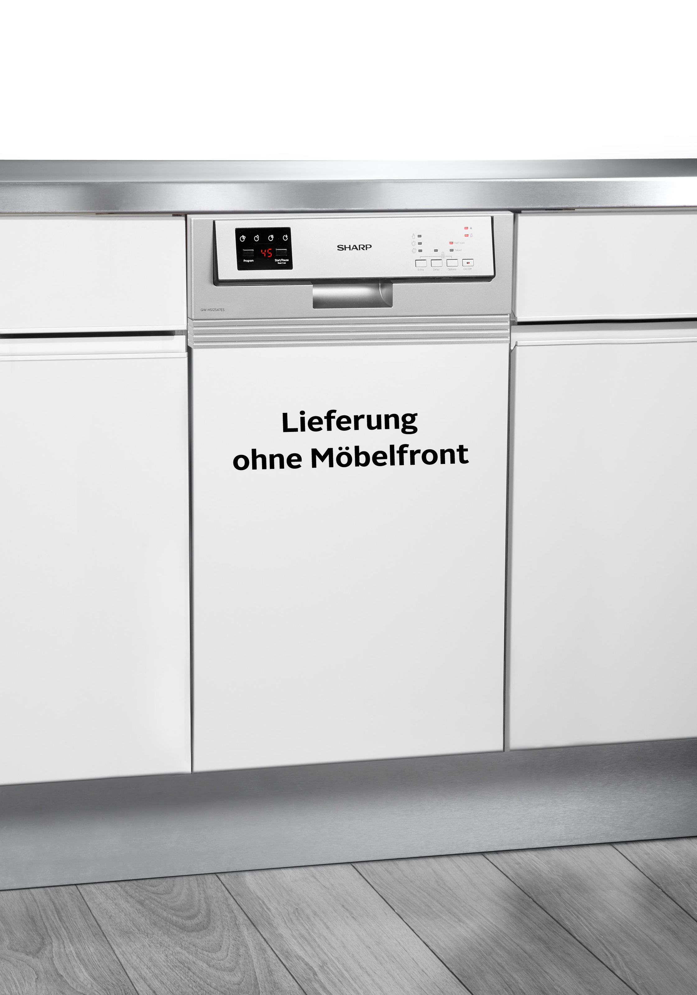 Sharp teilintegrierbarer Geschirrspüler »QW-HS12S47ES-DE«, 11 Maßgedecke günstig online kaufen