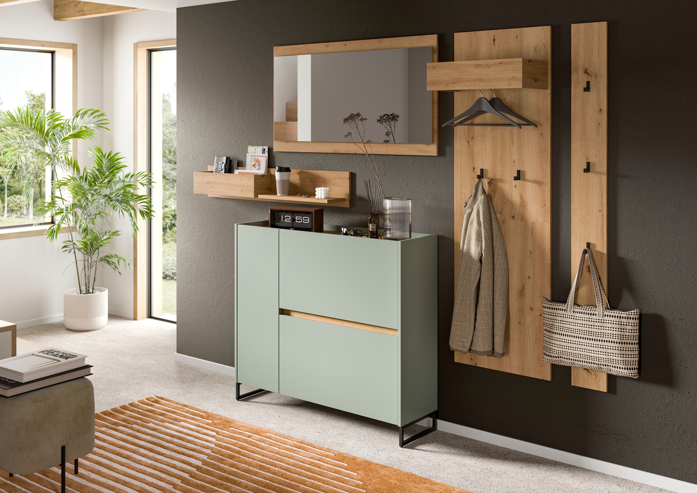 INOSIGN Garderoben-Set »EVRID, 5-teilig, Breite 236 cm, individuell stellba günstig online kaufen