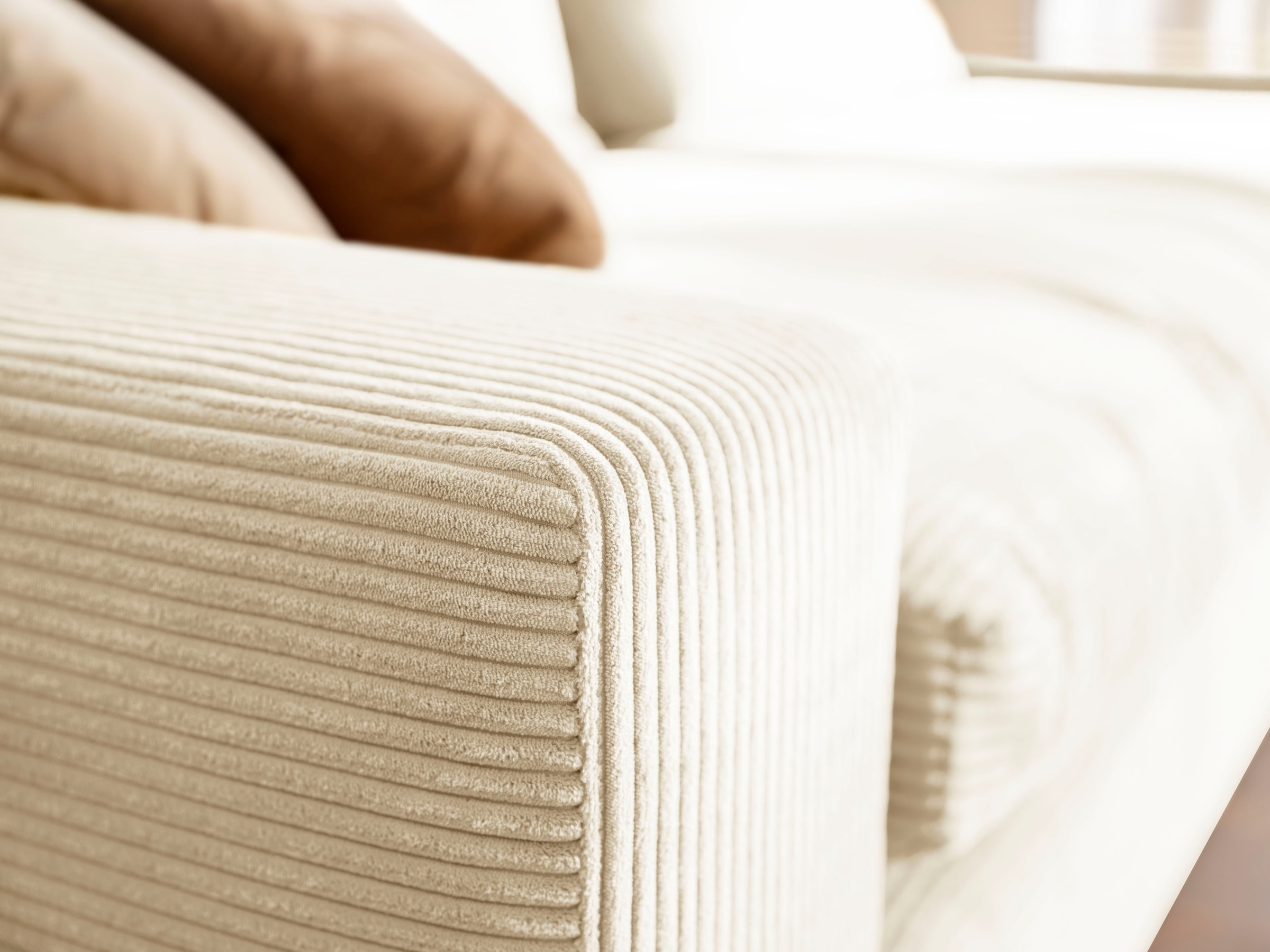 alina Big-Sofa »Sandy«, 296 cm breit und 98 cm tief, in modernem Cordstoff