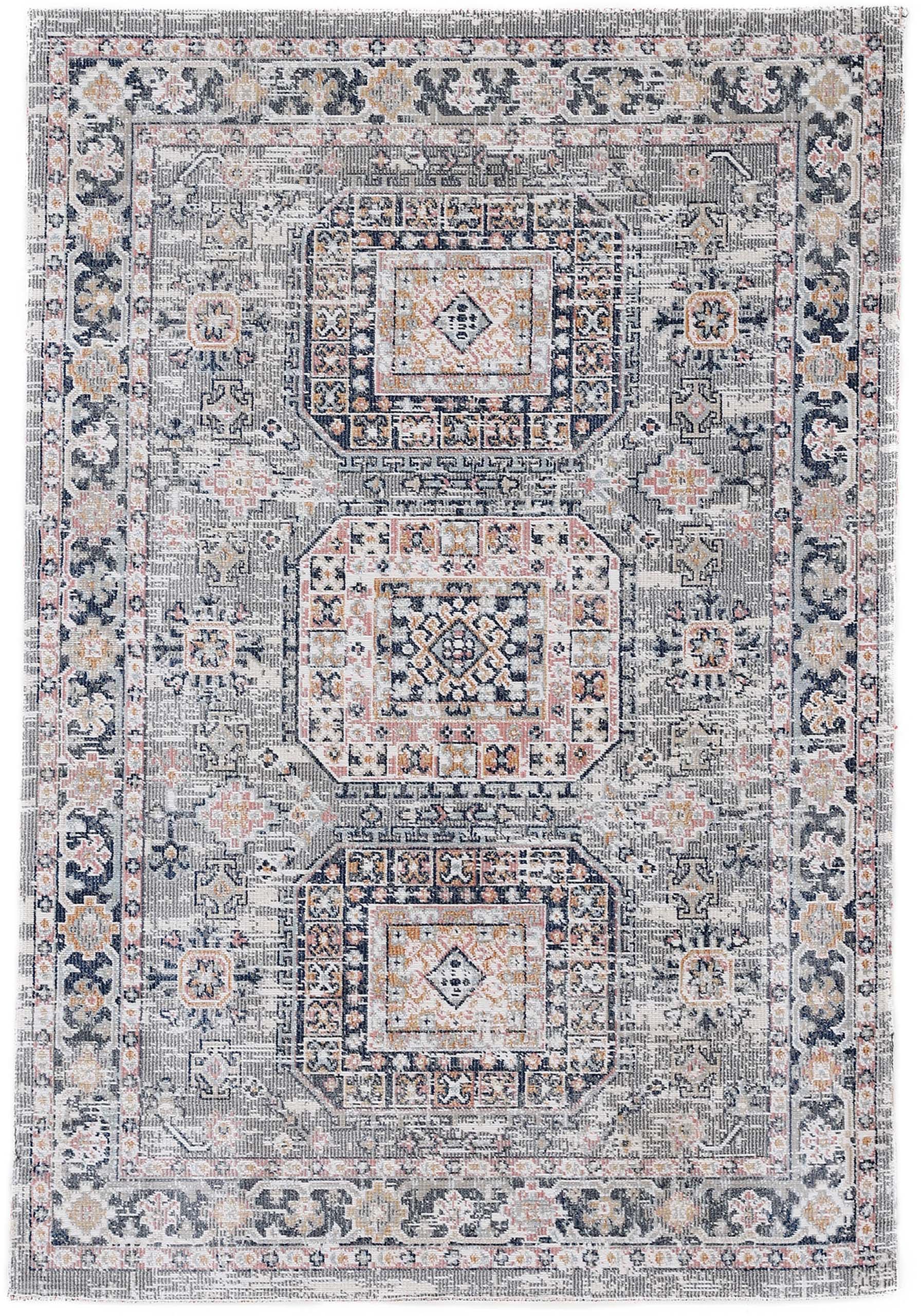 carpetfine Teppich »Omen_3«, rechteckig, 3 mm Höhe, Orient Vintage Look