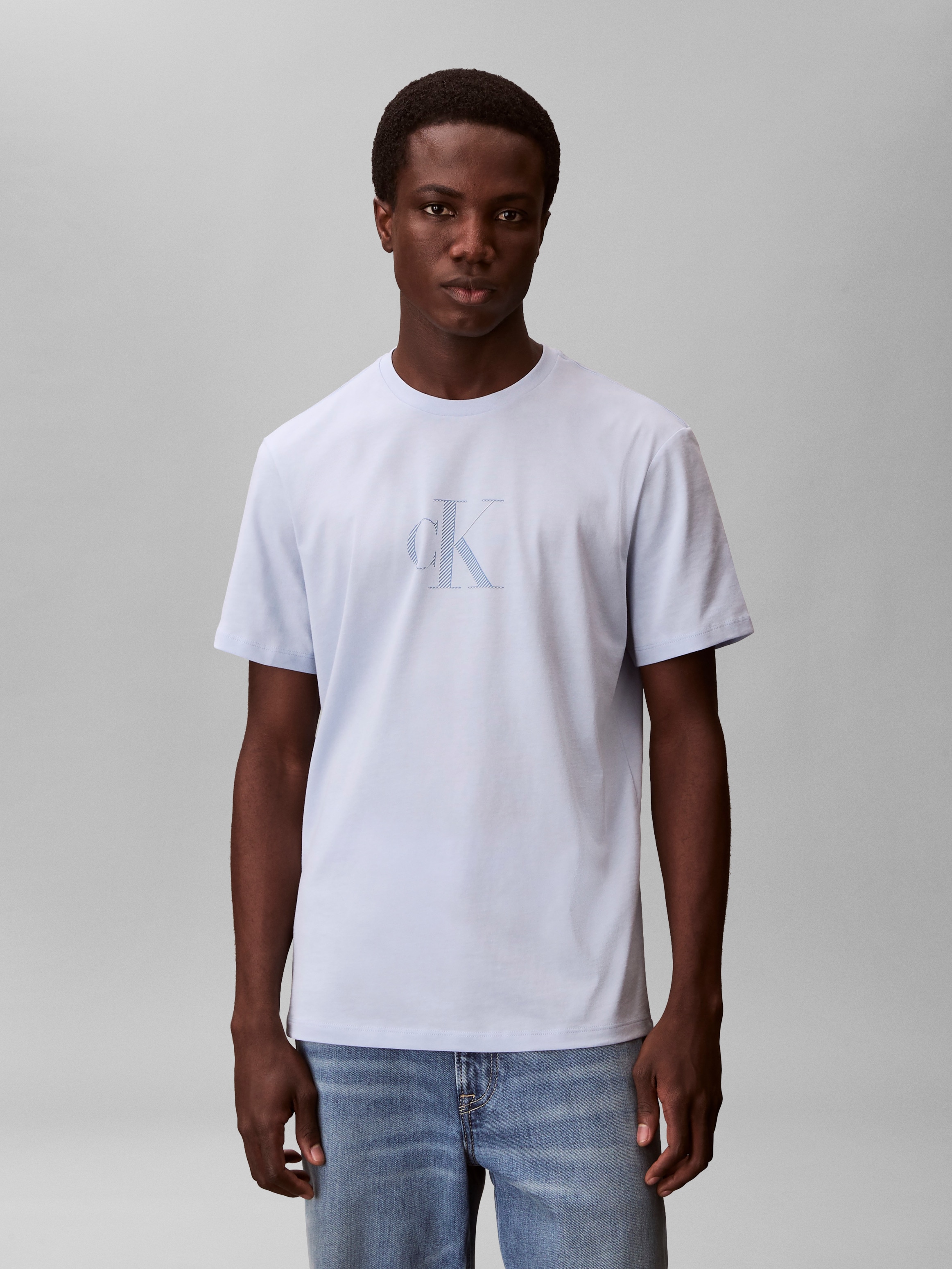 Calvin Klein Jeans T-Shirt Rundhalsausschnitt, Regular Fit, großer Rückendruck