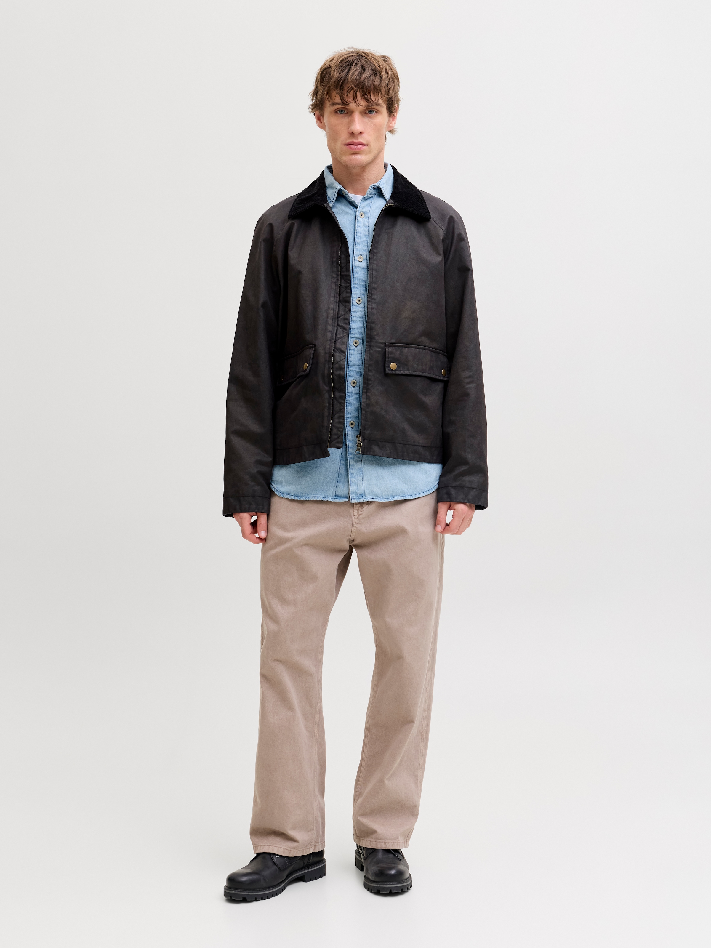 Jack & Jones Jeanshemd »JJESTANLEY JJSHIRT AT 021 NOOS« Baumwolle, normal geschnitten