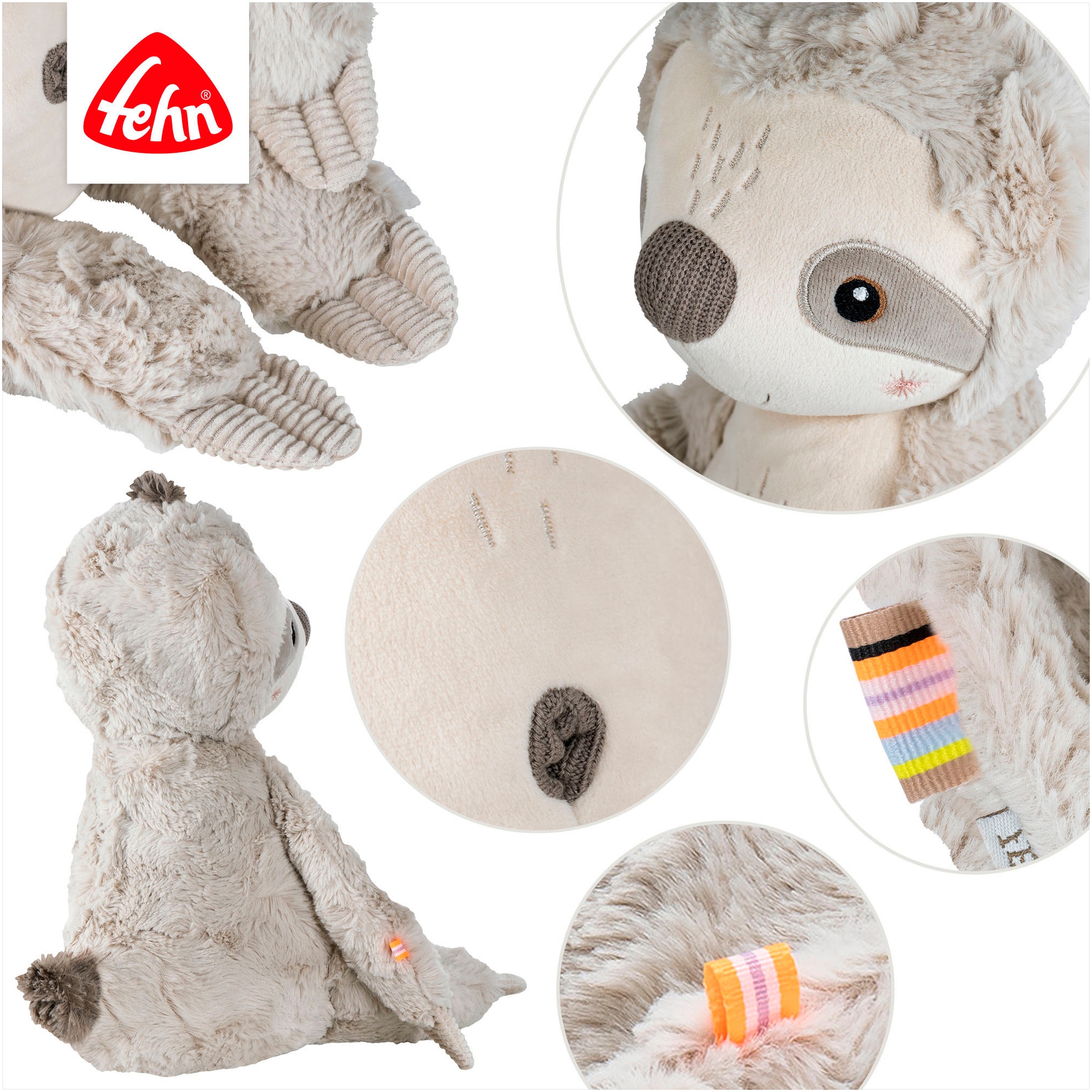 Fehn Kuscheltier »Lazy, Crazy & Pink, Kuscheltier Faultier XL«