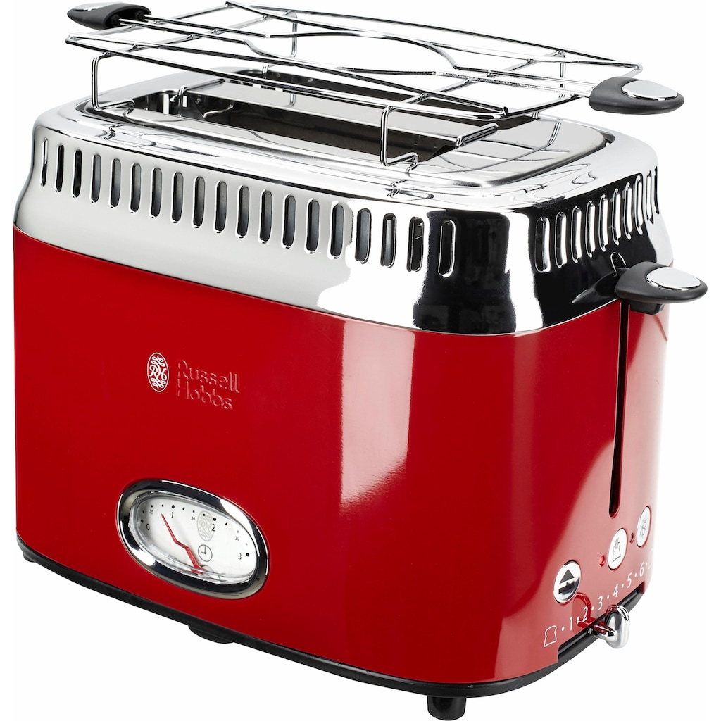 RUSSELL HOBBS Toaster »21680-56«, 2 kurze Schlitze, 1300 W, Retro Ribbon Red