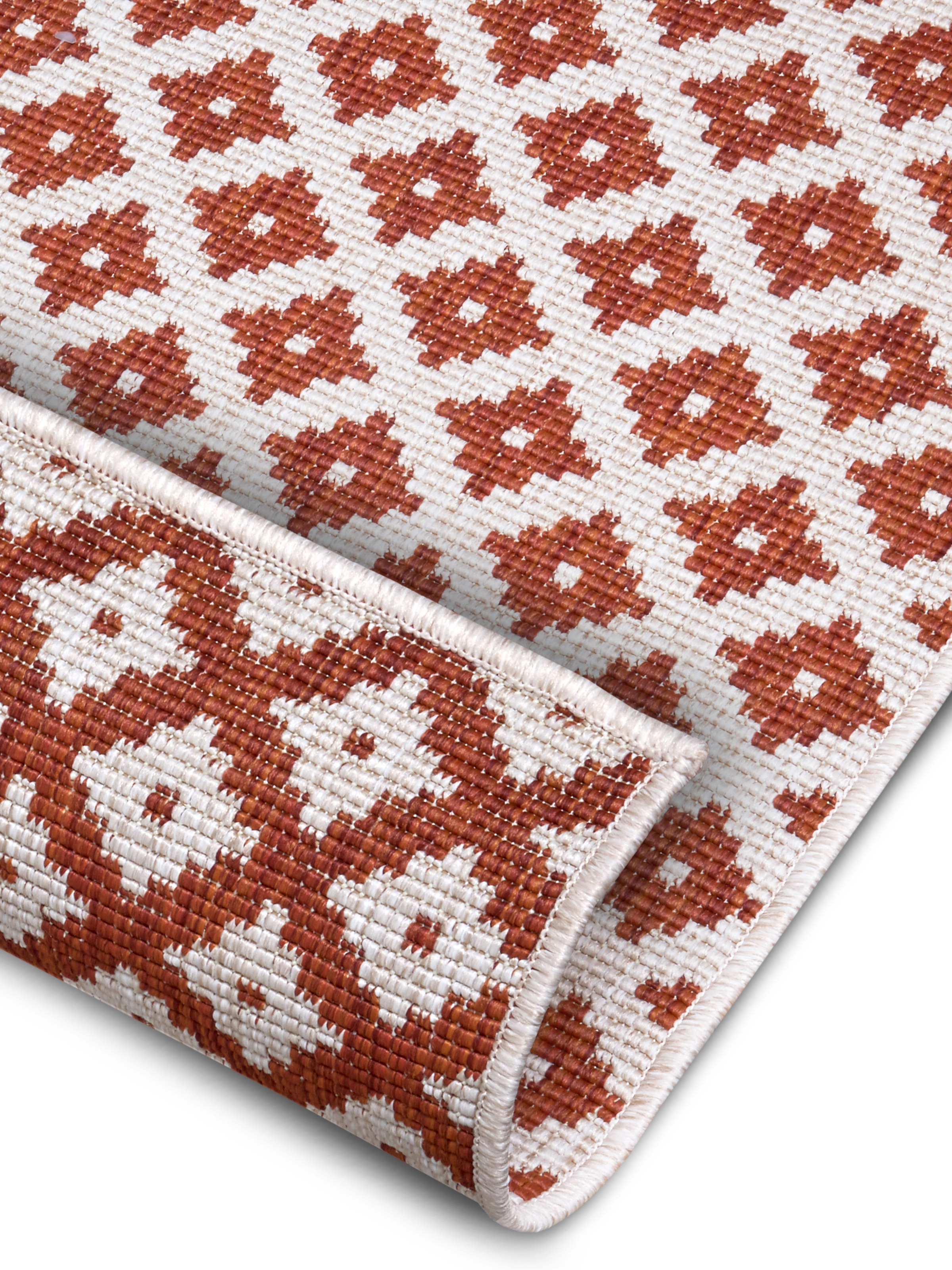 NORTHRUGS Teppich »Nizza Wendeteppich«, rechteckig, 5 mm Höhe, In-& Outdoor, Wetterfest, Balkon, Läufer, Wohnzimmer, Wasserfest