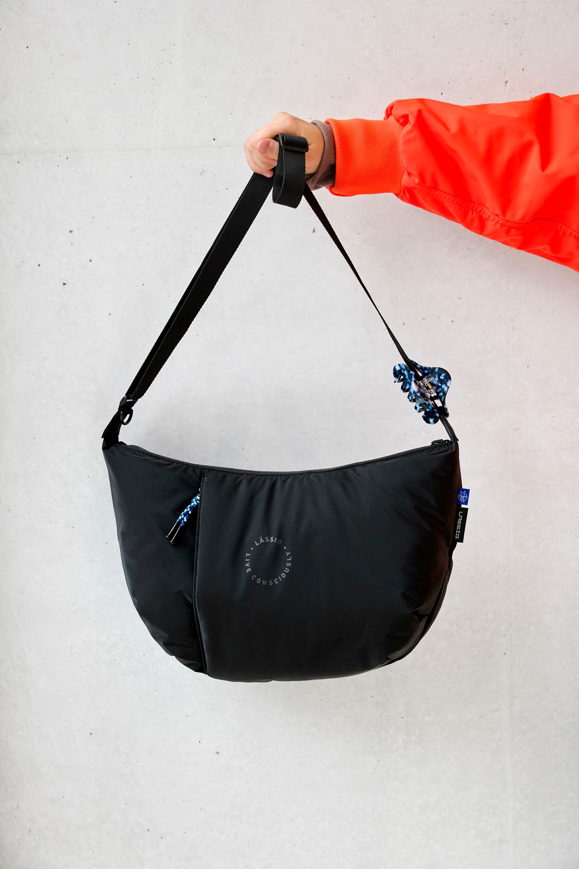 LÄSSIG Wickeltasche »Green Label, Lunua Bum Bag, black«, mit Wickelauflage
