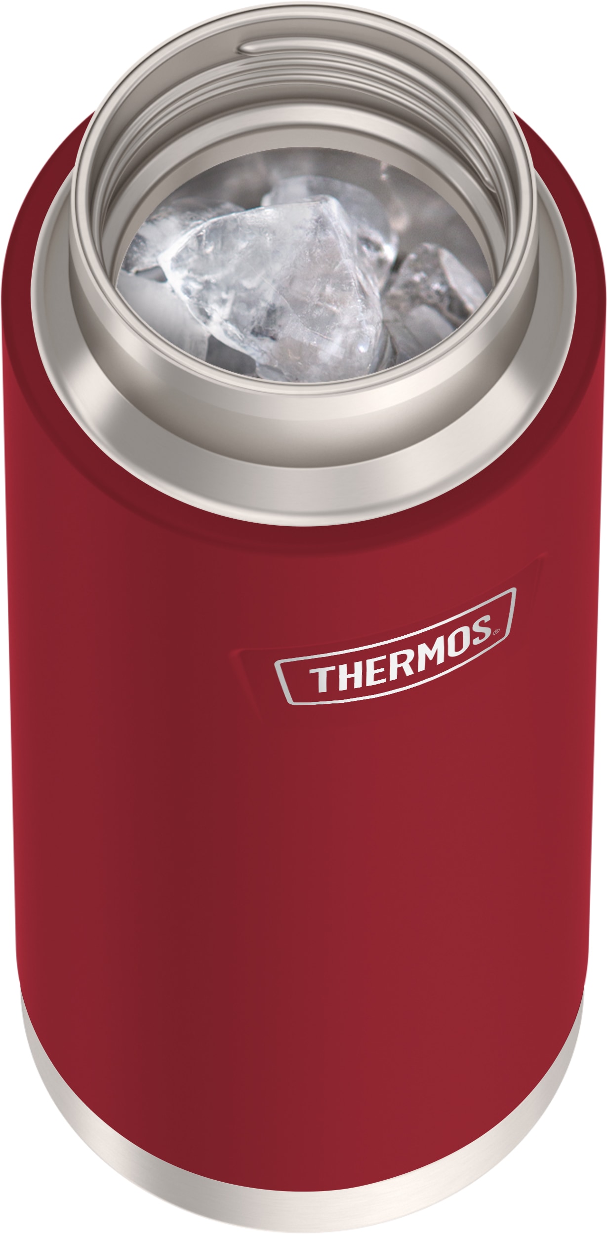 THERMOS Isolierflasche »ICON WATER BOTTLE, Edelstahlkörper, spülmaschinenfest«, (1 tlg.), 0,71l, 12h kalt, schappsicher mit einklappbarem Flip-Strohalm