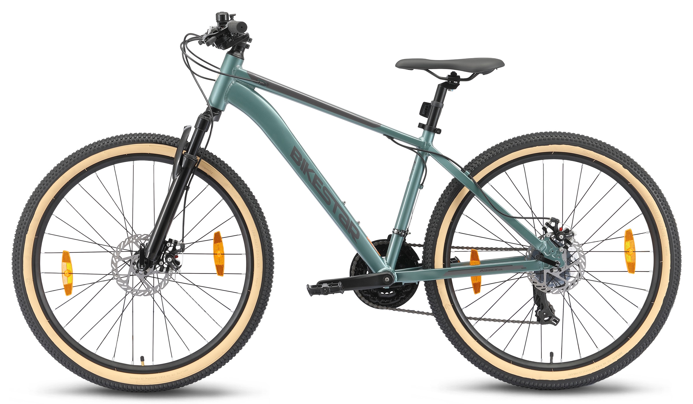Bikestar Mountainbike 21 Gang Shimano RD-TY300 Schaltwerk Kettenschaltung für Damen und Herren, Kettenschaltung