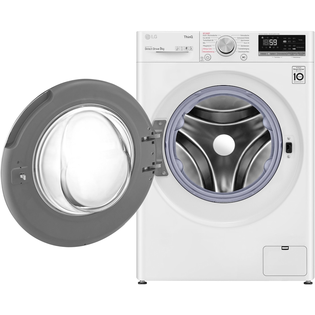 LG Waschmaschine »F4WV609S1A«, F4WV609S1A, 9 kg, 1400 U/min