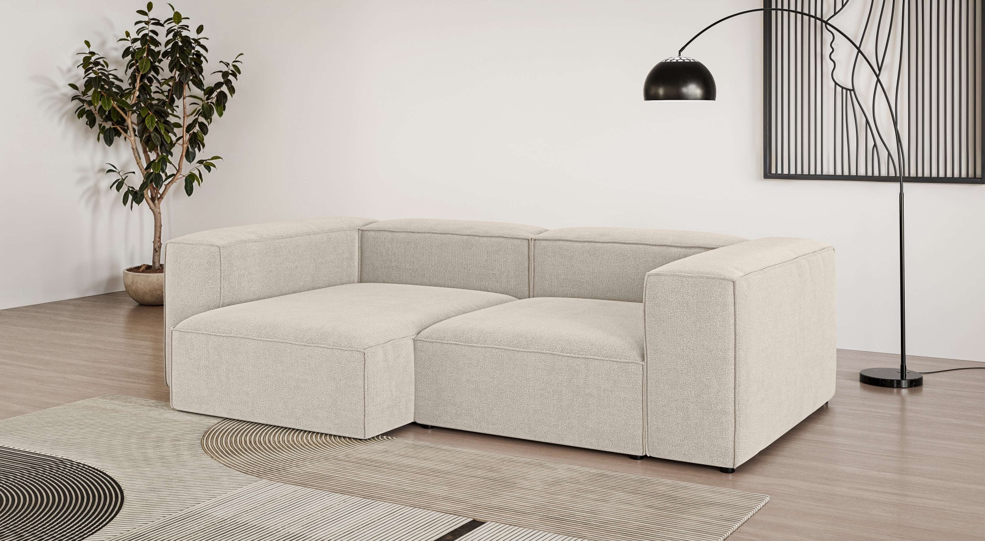 INOSIGN Ecksofa »XL HAILY L-Form, Modularsofa extra tief, Maße B/T/H: 260/1 günstig online kaufen