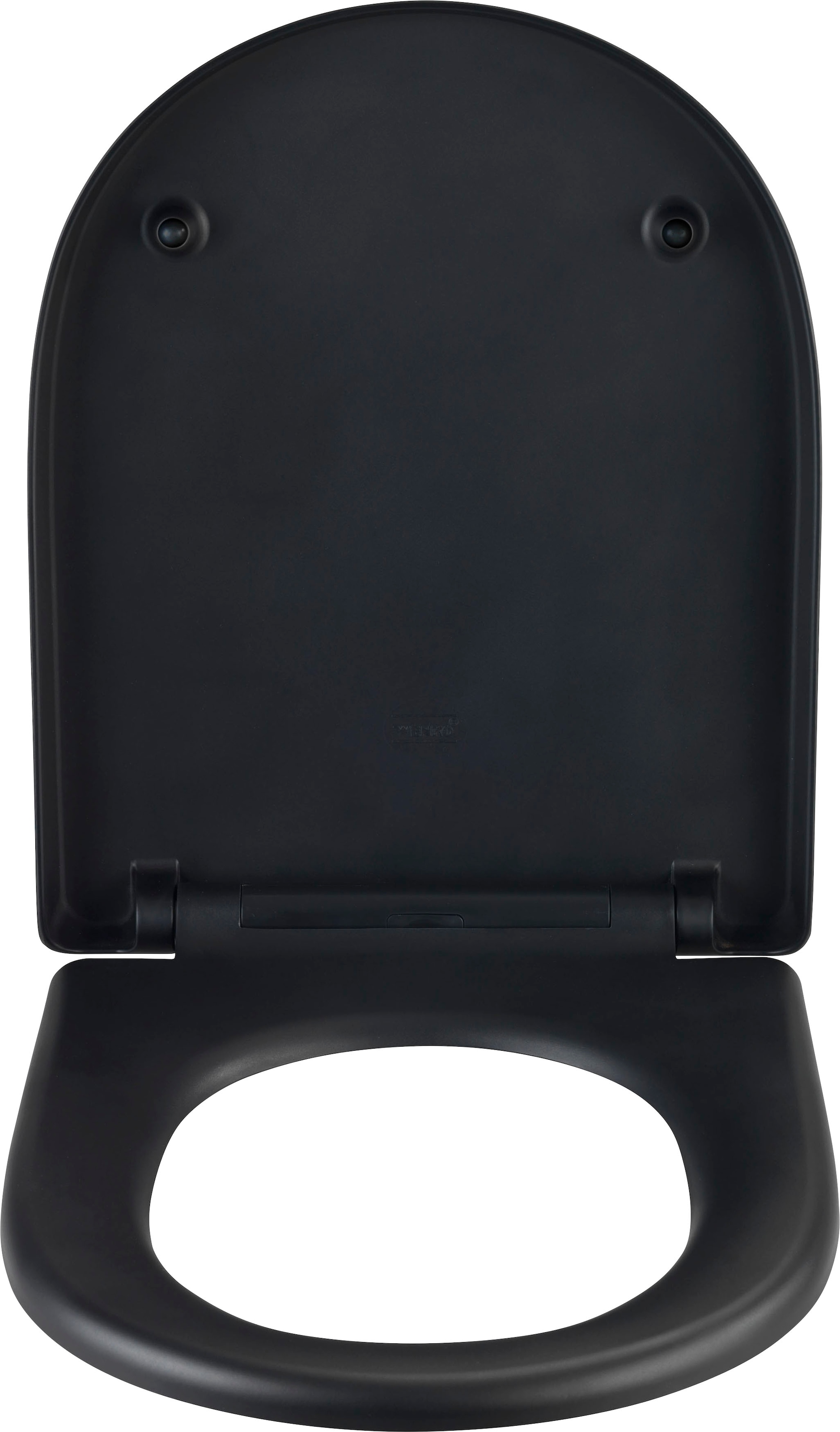 WENKO WC-Sitz »Exclusive Nr. 3«, schwarz, aus antibakteriellem Duroplast