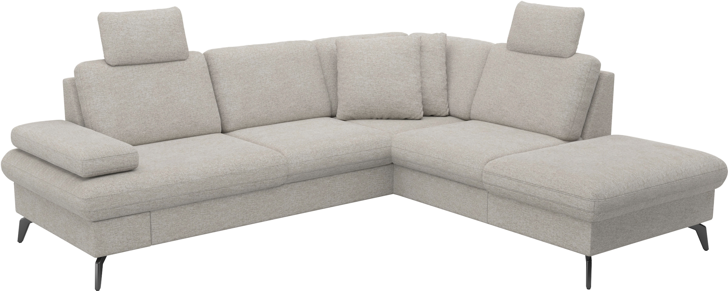 sit&more Ecksofa »Morris Jubi L-Form, B: 238 cm«, mit Armteilfunktion & 1 Zierkissen, optional Bettfunktion