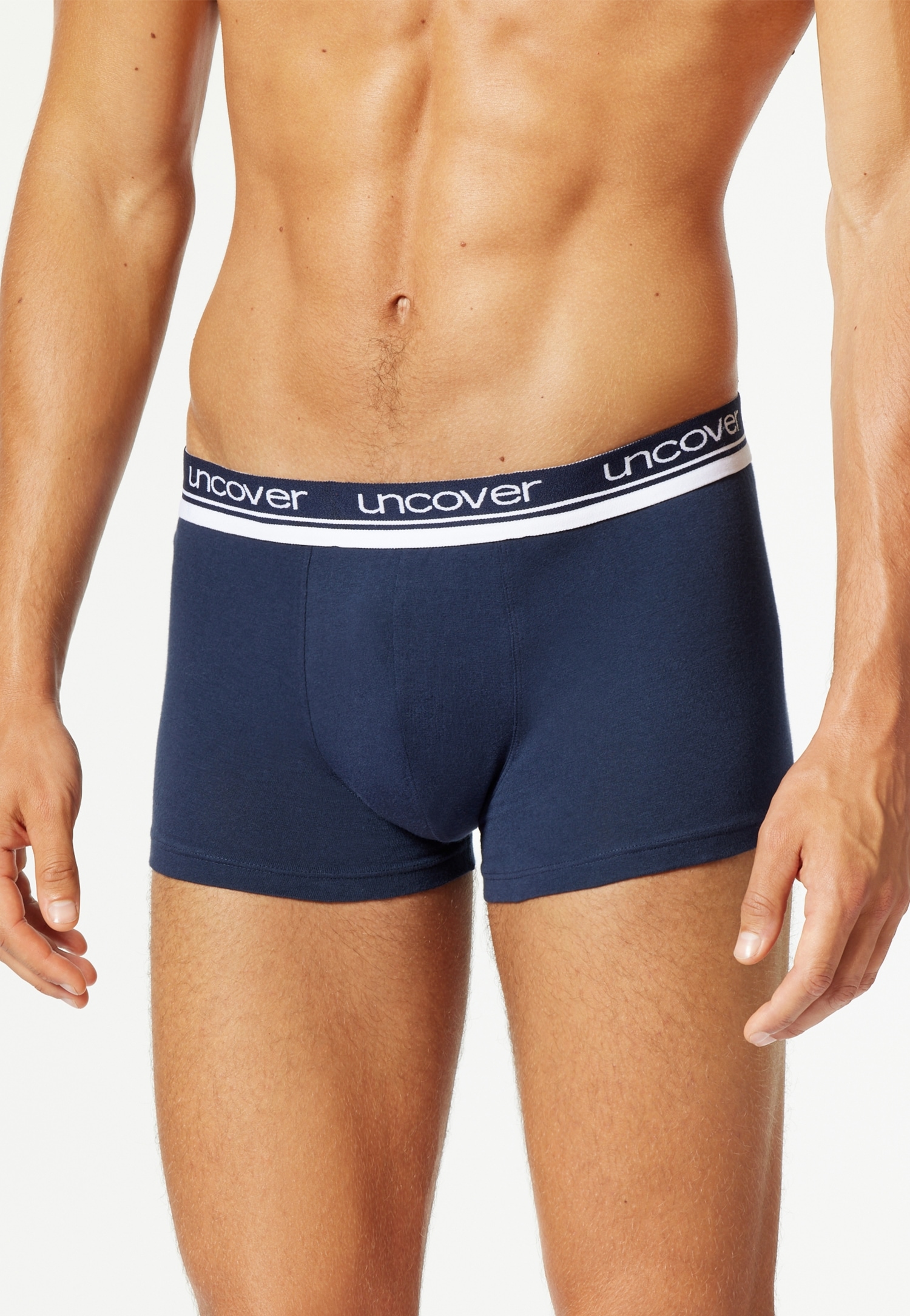 uncover by SCHIESSER Boxer »Uncover Cotton« 2er Pack,  Logo-Bund, elastisch, ohne Eingriff, perfekter Sitz