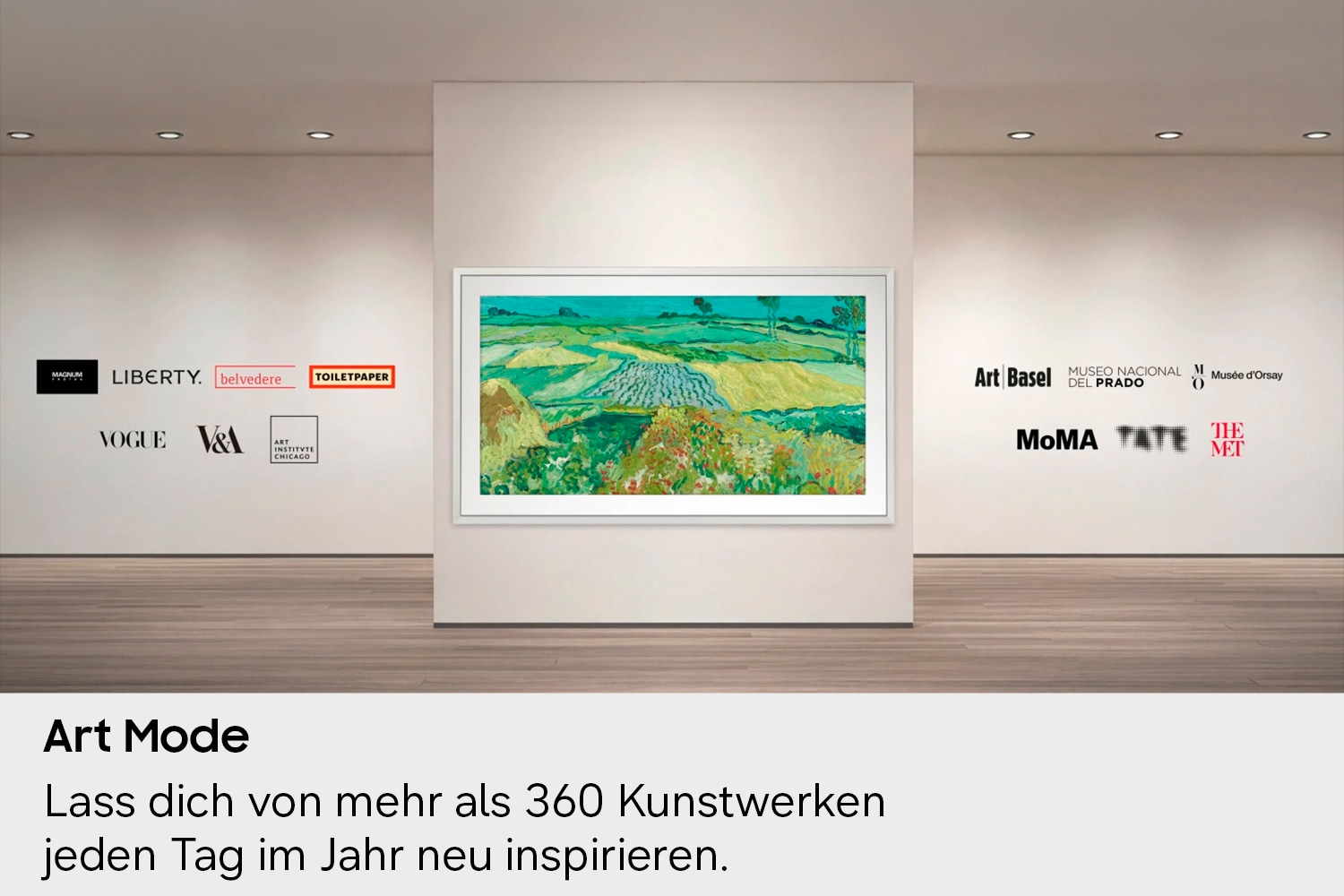 Samsung QLED-Fernseher »GQ55LS03HAU« 138 cm/55 ″ Smart-TV The Frame, Art Mode Kunstwerke, Antireflexion, Rahmen austauschbar