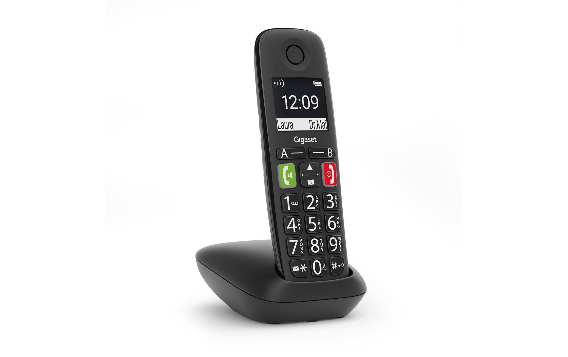 Gigaset Schnurloses DECT-Telefon »E290 schwarz« ( )