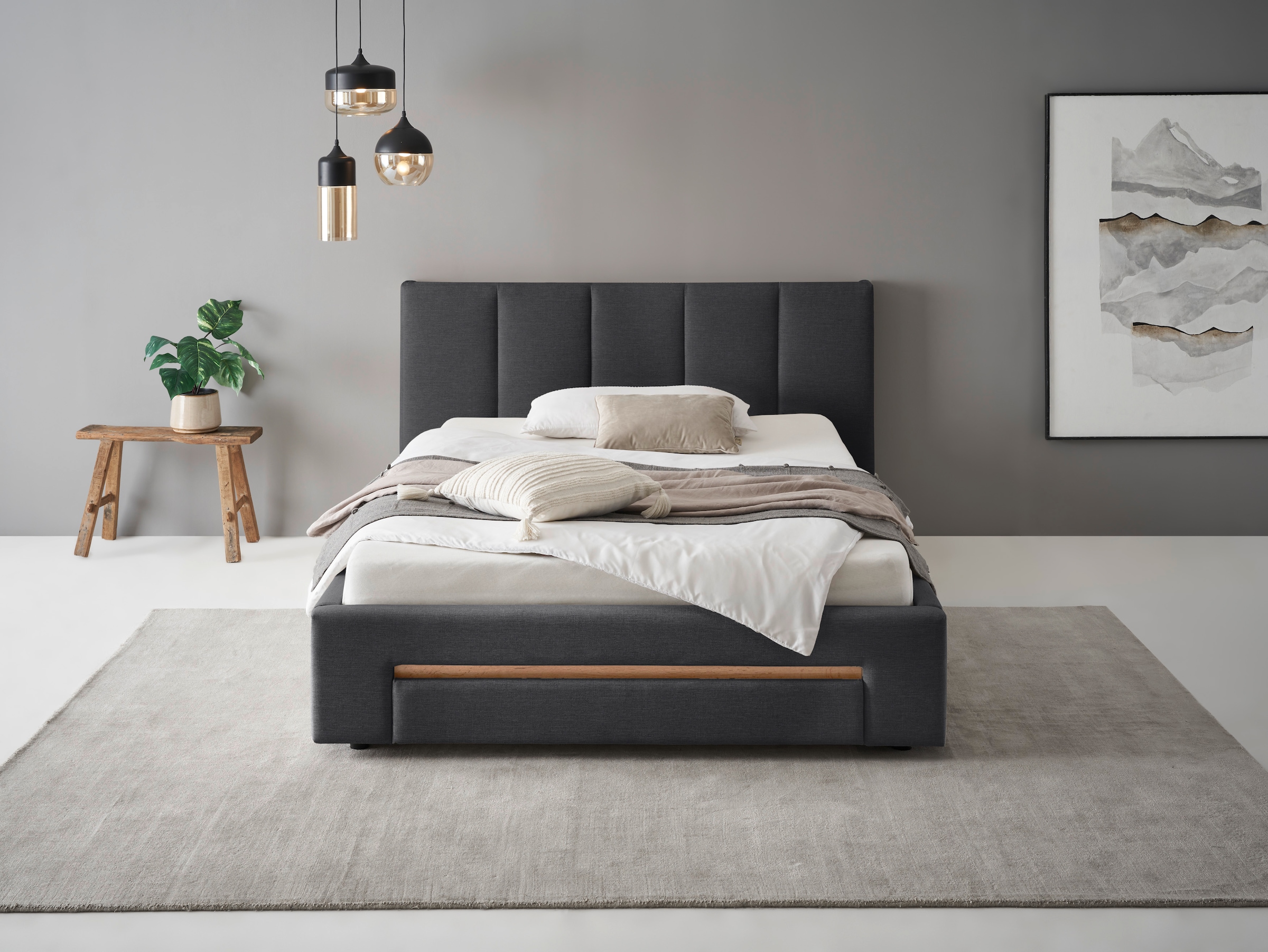 INOSIGN Polsterbett "CiTY/GiRON, Bettgestell mit Bettkasten, gepolstertes S günstig online kaufen
