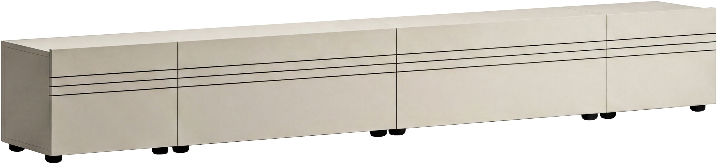 OTTO home Lowboard »SPIAGGIA, 4-teiliges Set, Breite 270cm, stehend & hängend montierbar« TV-Möbel, TV-Schrank, TV-Lowboard, Mediaboard