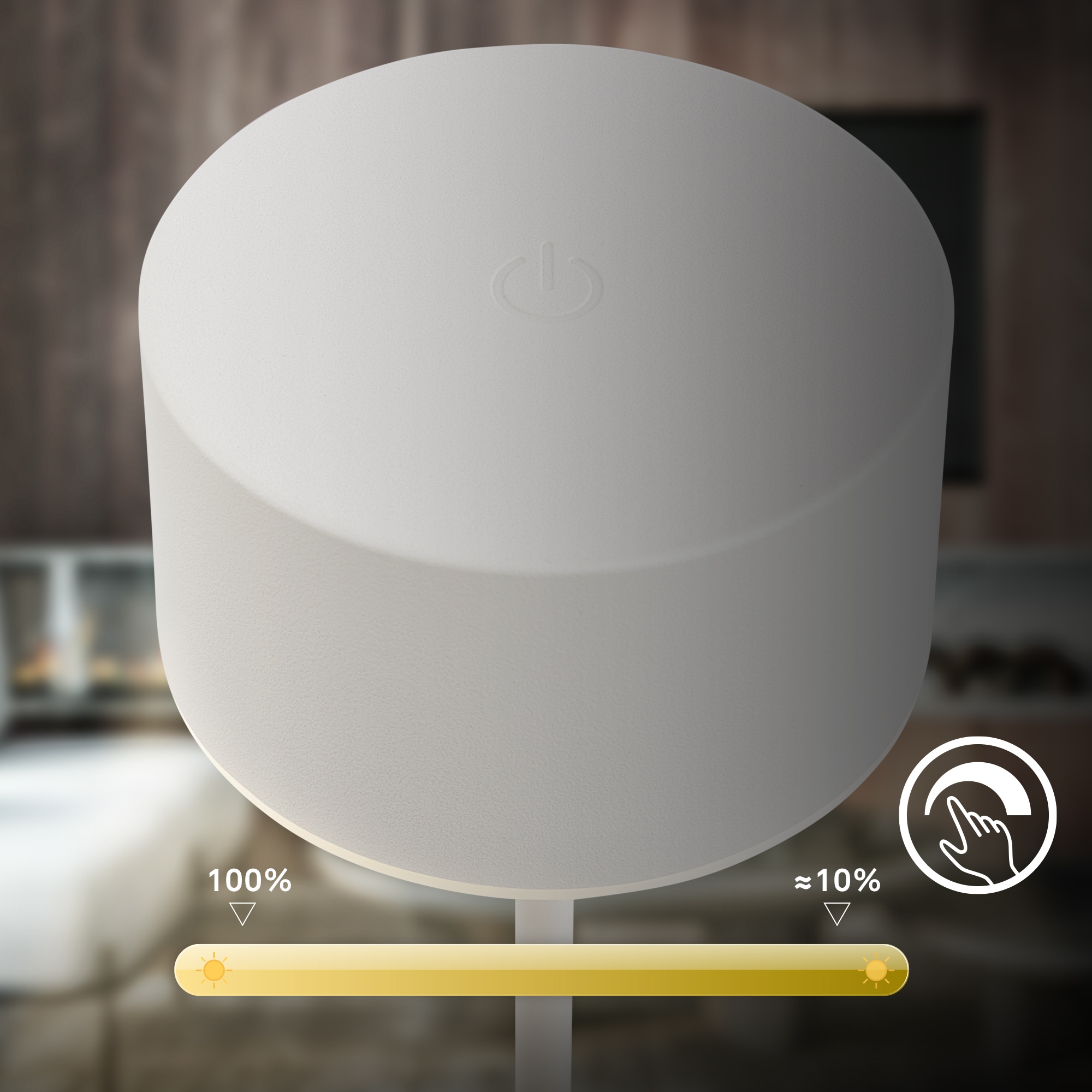 Briloner Leuchten LED Tischleuchte »KIRA« LED-Modul 1 Stk. Warmweiß 8x19 cm, Akku tauschbar, Indoor/Outdoor, Wohnzimmer, Flur, Balkon