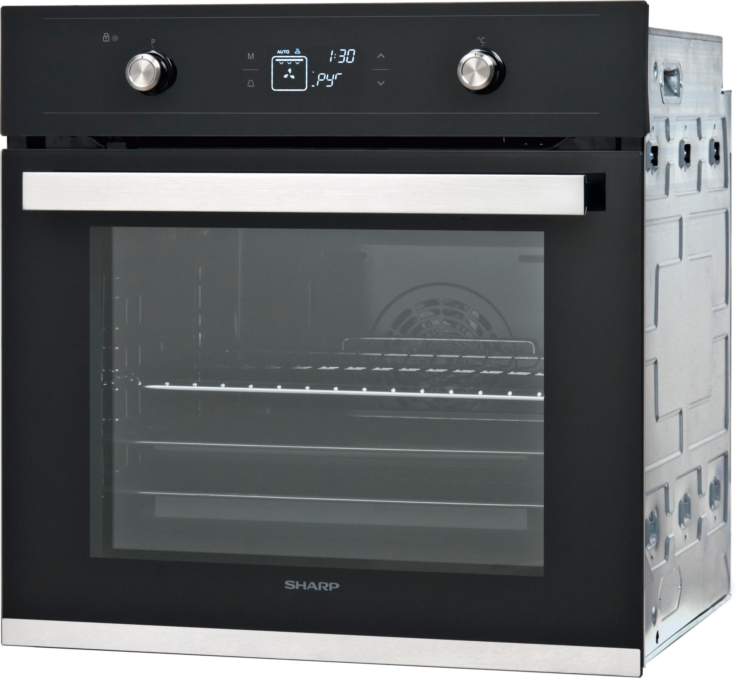 Sharp Backofen-Set »K-61V28BM1-EU«, Pyrolyse-Selbstreinigung