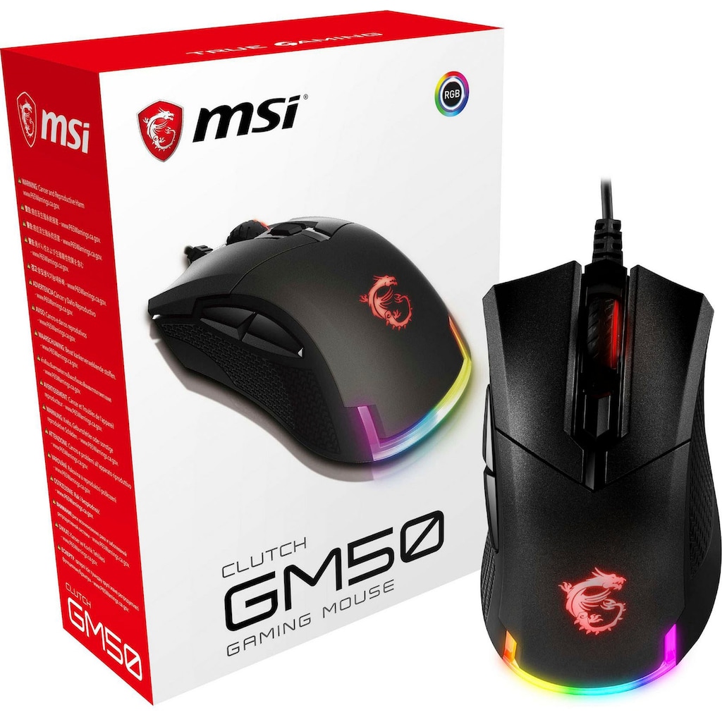 MSI Gaming-Maus »Clutch GM50«, kabelgebunden