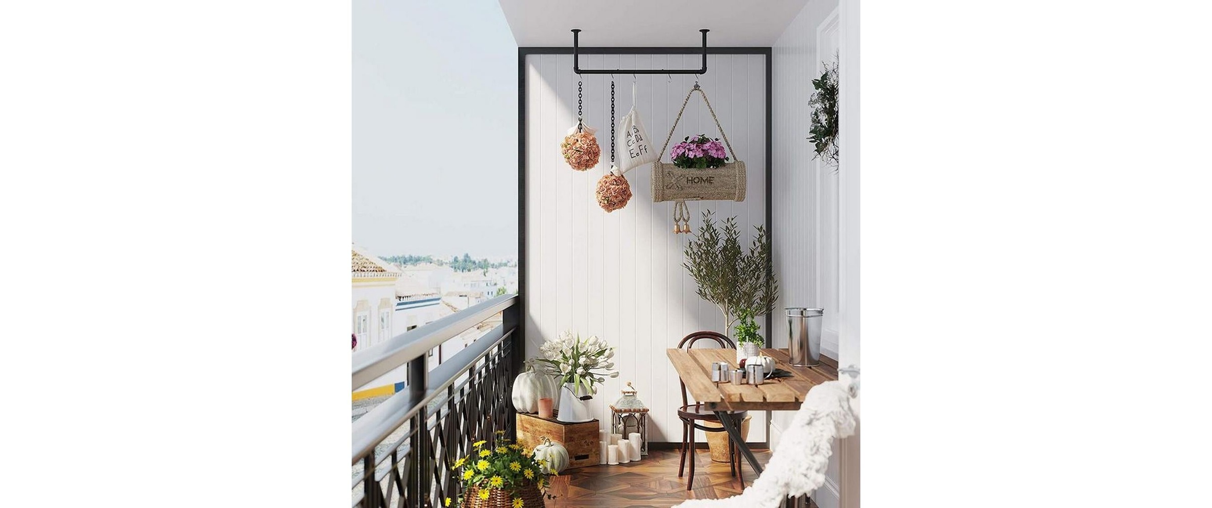 SONGMICS Garderobenleiste »92 cm x 45419 cm, Schwarz«
