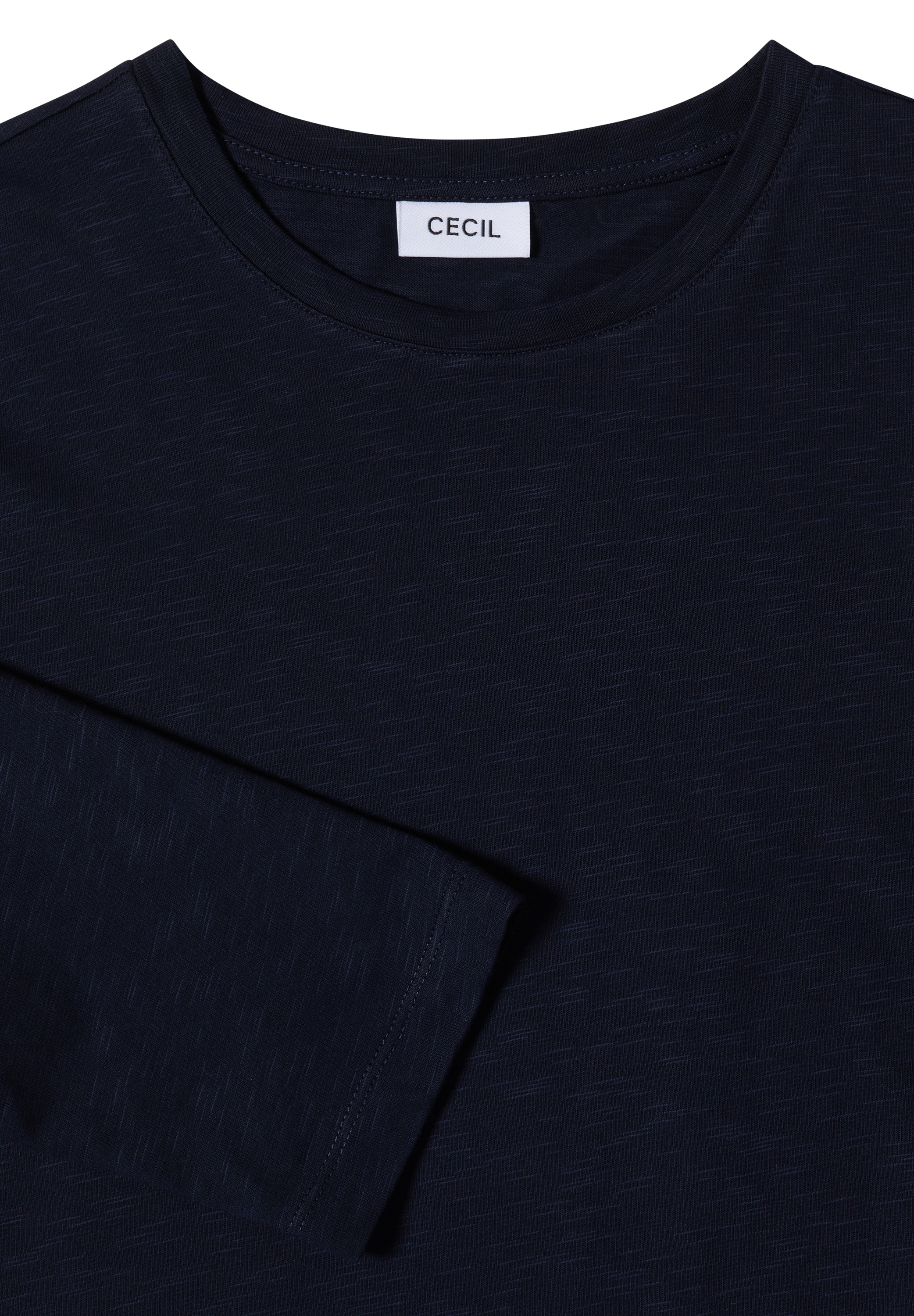 Cecil 3/4-Arm-Shirt Sommershirt mit Tunnelzug am Saum