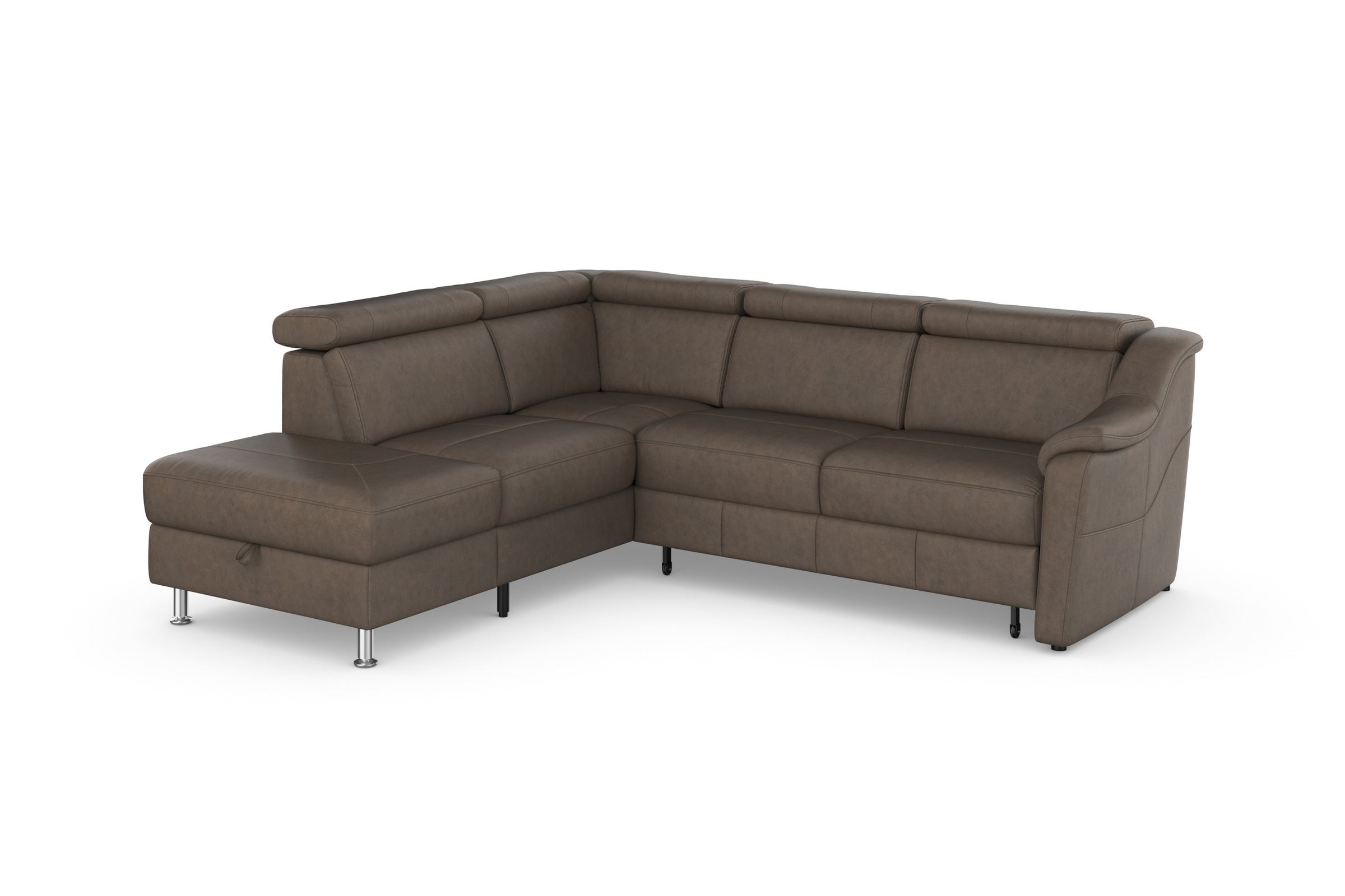 sit&more Ecksofa »Freetown L-Form«, inklusive Kopfteilverstellung und komfortablem Federkern
