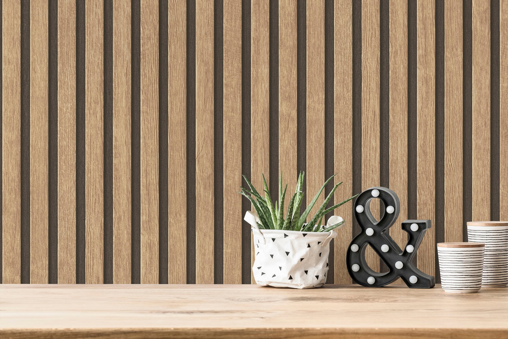 A.S. Création Vliestapete »PrintWalls II Skandinavische Holzpaneele«, matt-gemustert-neutral, Holzoptik Vlies Vlies Wand Tapeten Wohnzimmer Schlafzimmer Küche Optik