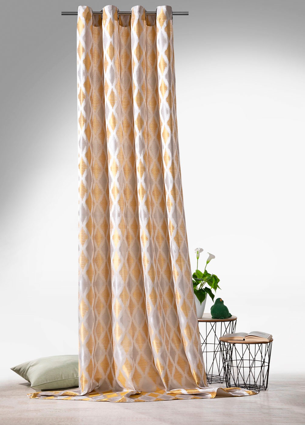 Weckbrodt Vorhang »Raute«, (1 St.), Jacquard, strukturiert, blickdicht, Mus günstig online kaufen