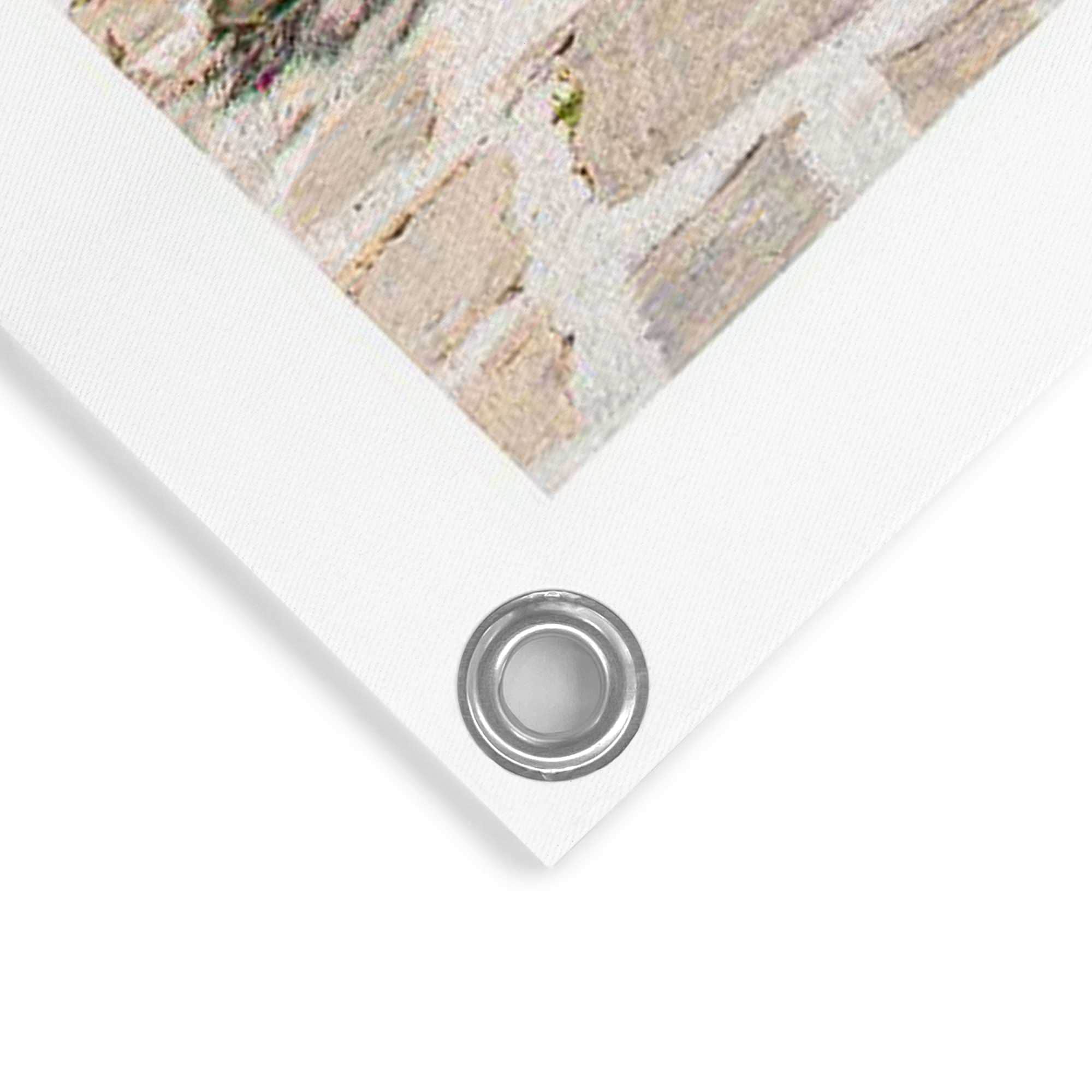 Reinders! Poster »Mediterranean Door« Garten - Griechenland - Blumen - Haustür - Rosa - Leinwand - Städte