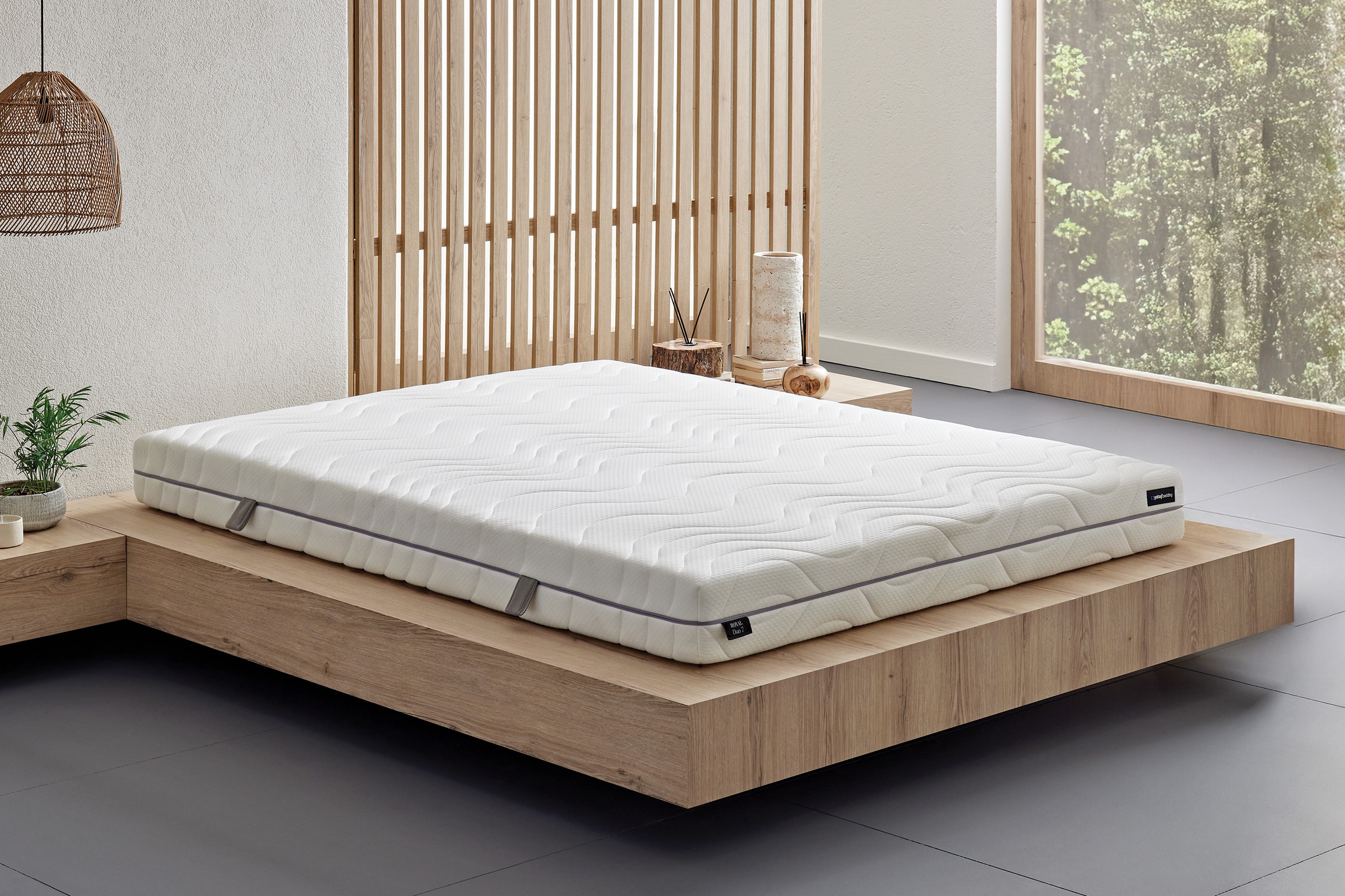 Yatas Bedding Taschenfederkernmatratze »Royal Duo 7 Slim, Matratze 90x200, 140x200 cm & weitere Größen«, 18 cm hoch, Raumgewicht: 28 kg/m³, 434 Federn, (1 St., 1-tlg.), 7-Zonen, H2 / H3, Wendematratze, ergonomisch, atmungsaktiv