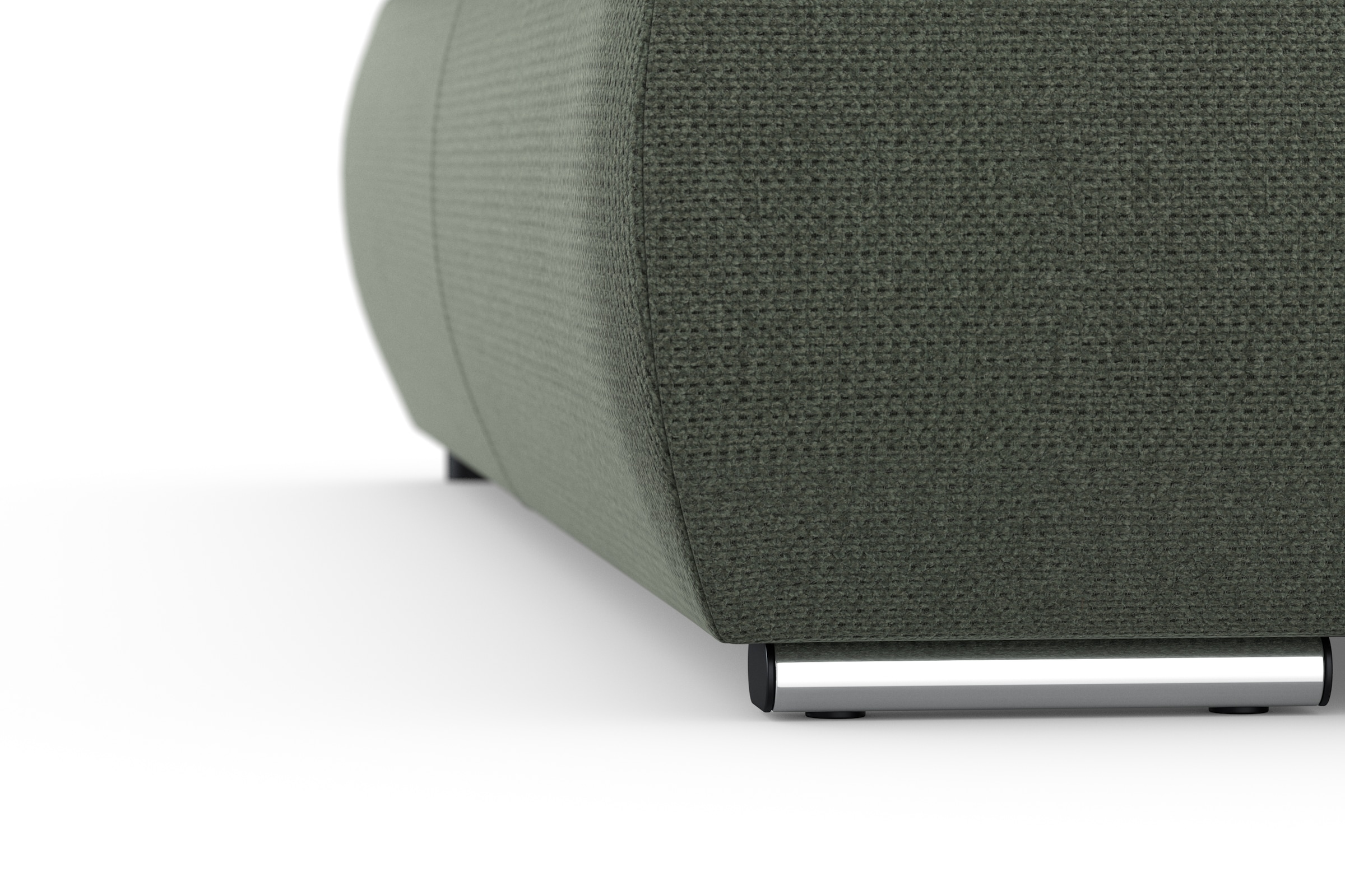 DOMO collection Ecksofa »Moric, L-Form, XXL-Sofa - Breite 300cm«, wahlweise mit Bettfunktion und Armteilverstellung, dunkelgrün
