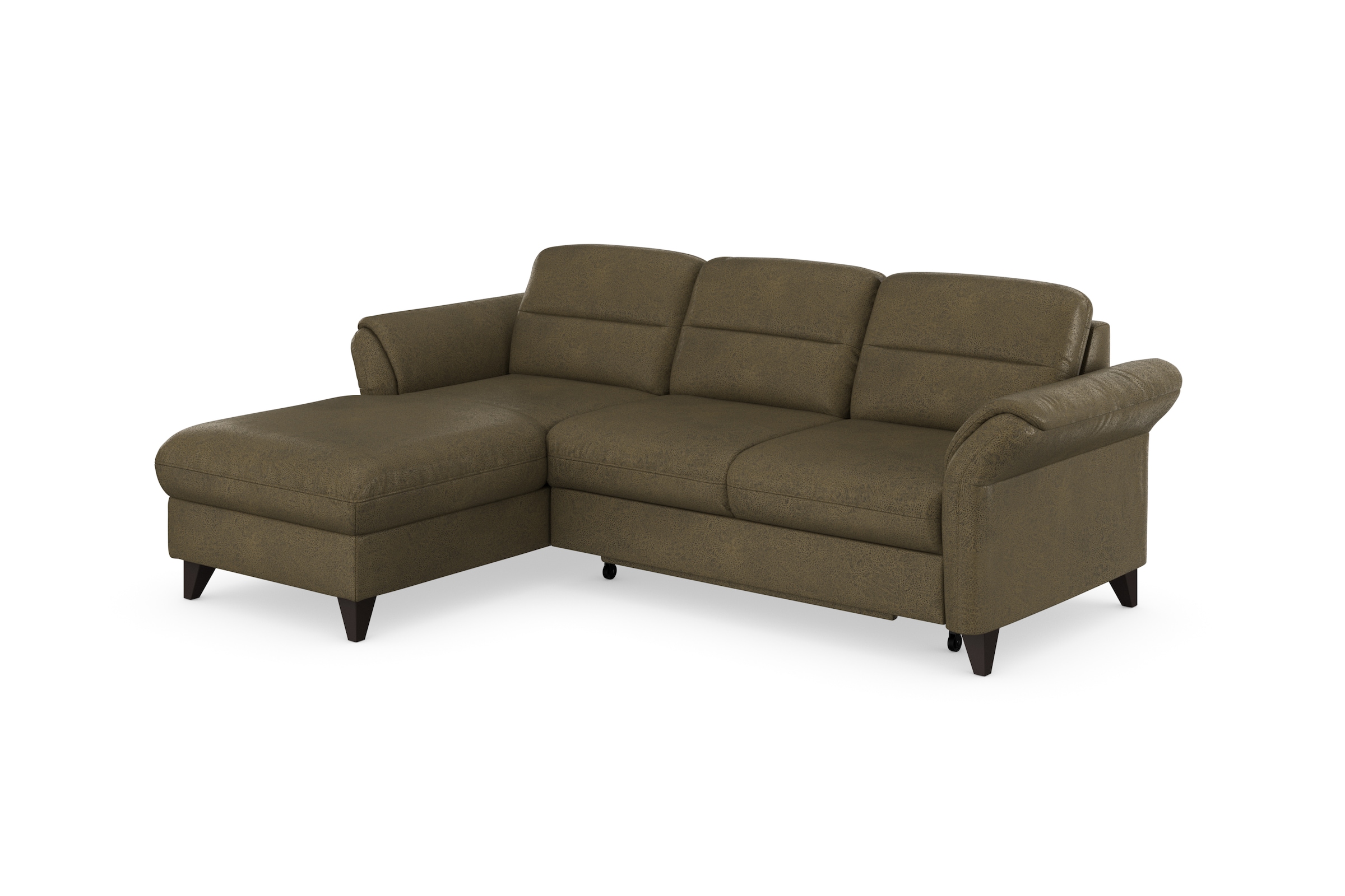 sit&more Ecksofa »Mellum L-Form«, Federkern, wahlweise mit Bettfunktion, Bettkasten und Armteilfunktion
