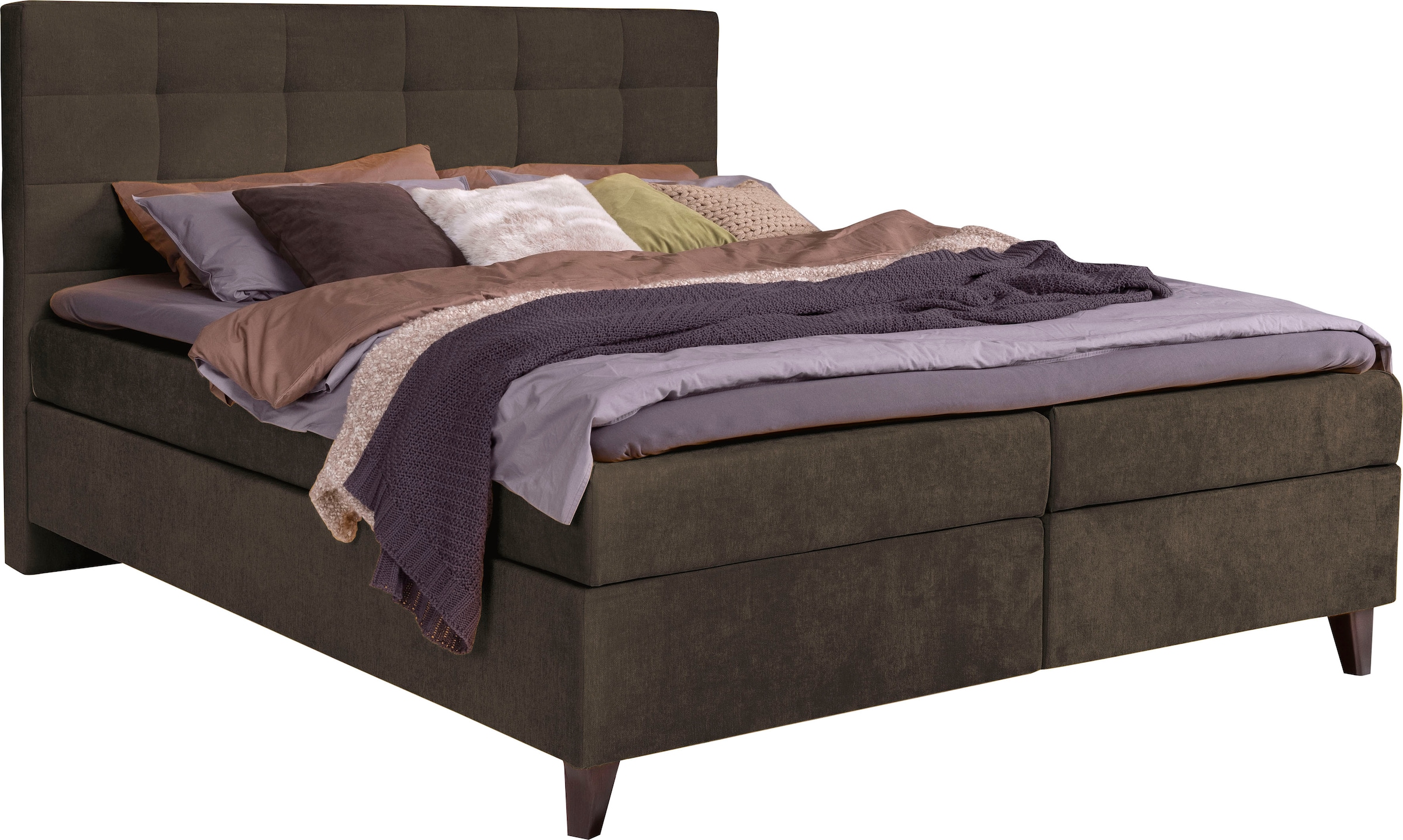 alina Boxspringbett »Neomi« inklusive Matratze und Topper günstig online kaufen