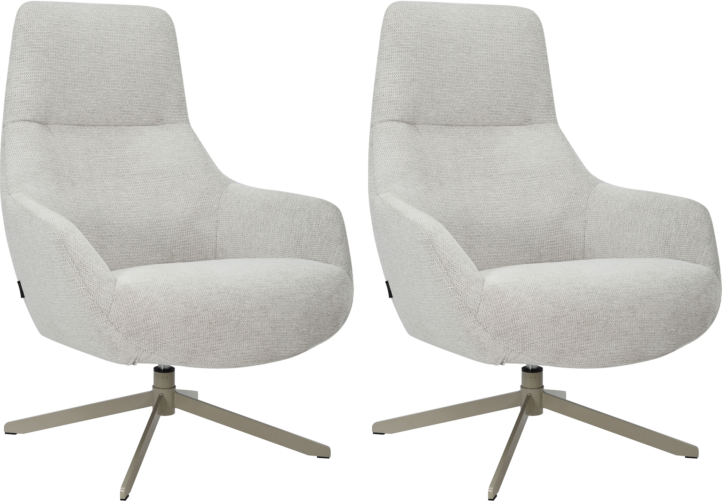 INOSIGN Drehsessel »CLARINDA moderner Ohrensessel drehbar, TV-Sessel, Relaxsessel«, 360-Grad drehbar, robustes Metallgestell