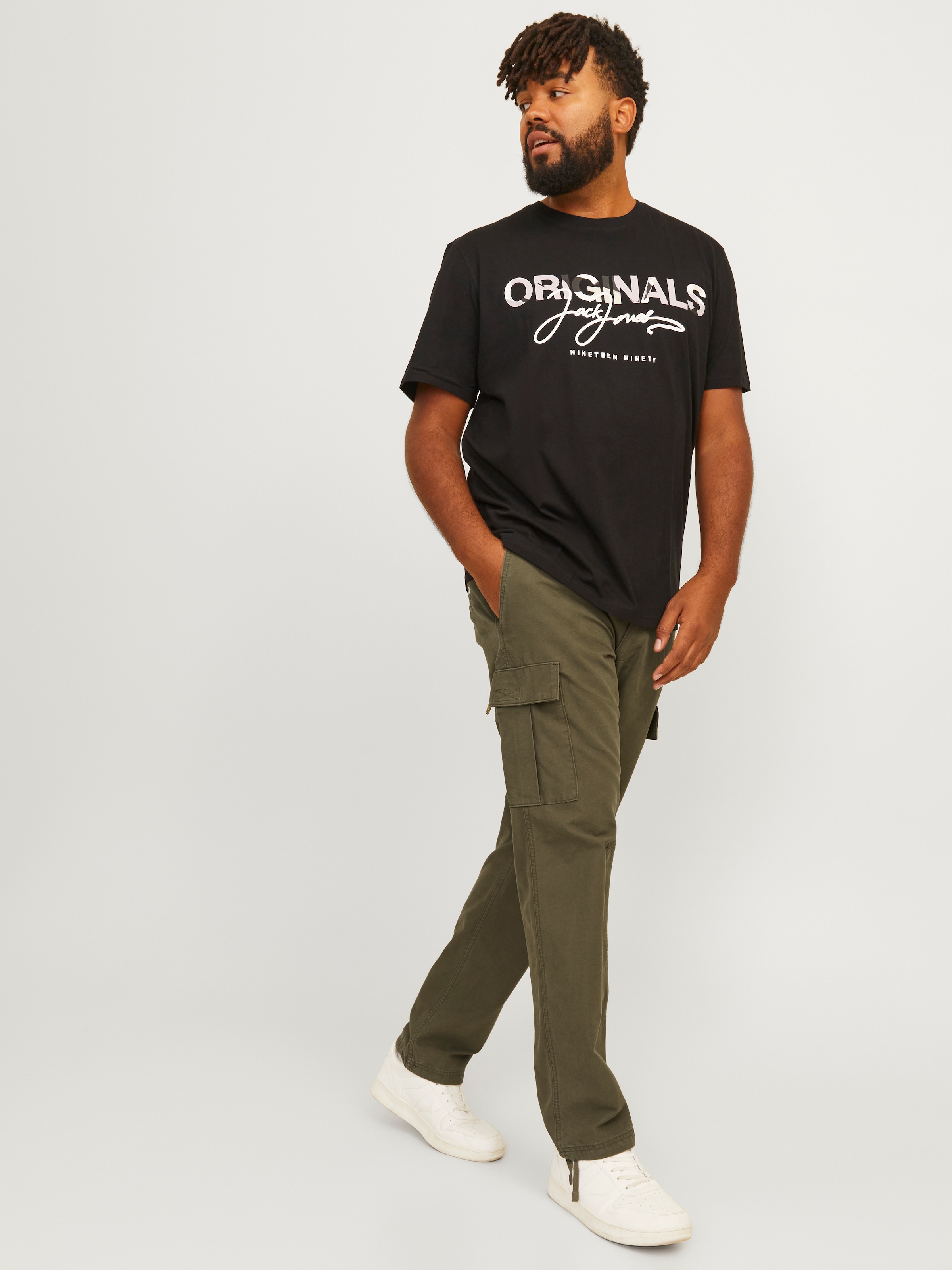 Jack & Jones PlusSize Cargohose »JPSTKANE JJBARKLEY CARGO PANT NOOS PLS«
