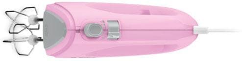 BOSCH Handmixer »CleverMixx MFQ2210K, Edelst. Rührbesen/Knethaken, 4 Stufen, rosa«, 375 W, Turbotaste, leichtes Gehäuse, Made in Europe