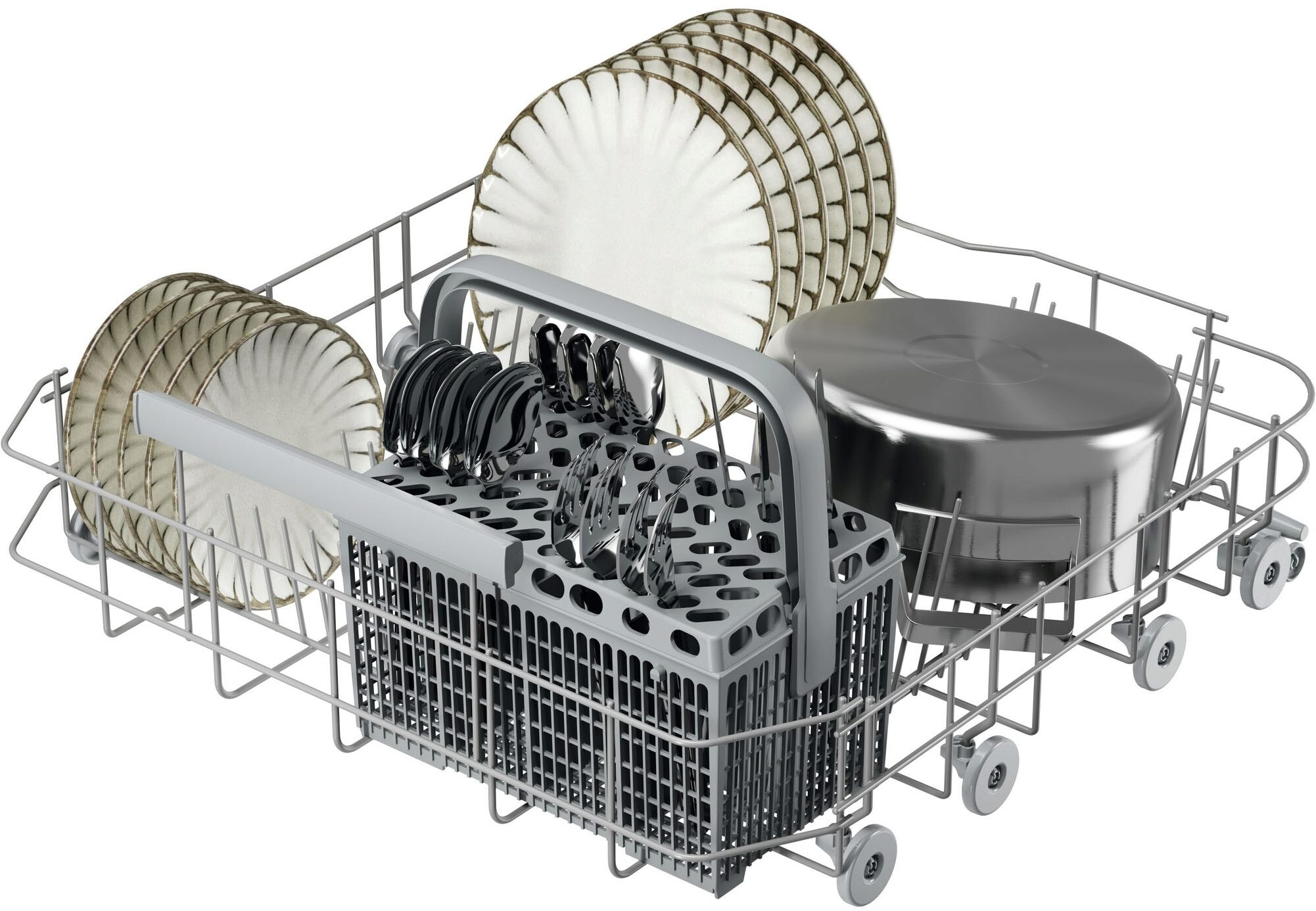 AEG vollintegrierbarer Geschirrspüler 6000 »GI620B2SC« Spülmaschine – starke Sprühabdeckung, viel Platz & sauber