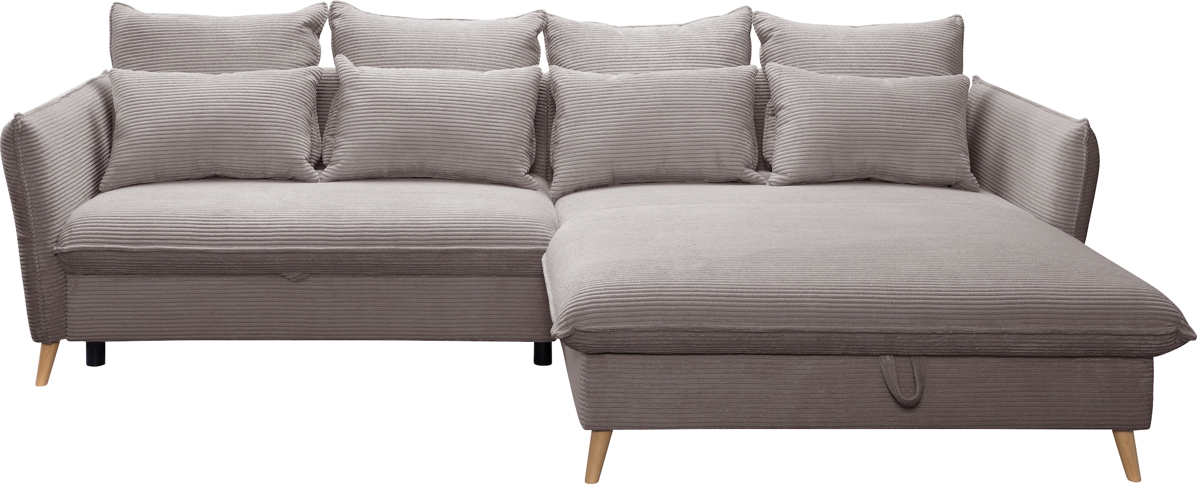 exxpo - sofa fashion Ecksofa »WALPY, elegant & modern, bequem, schmale Arml günstig online kaufen