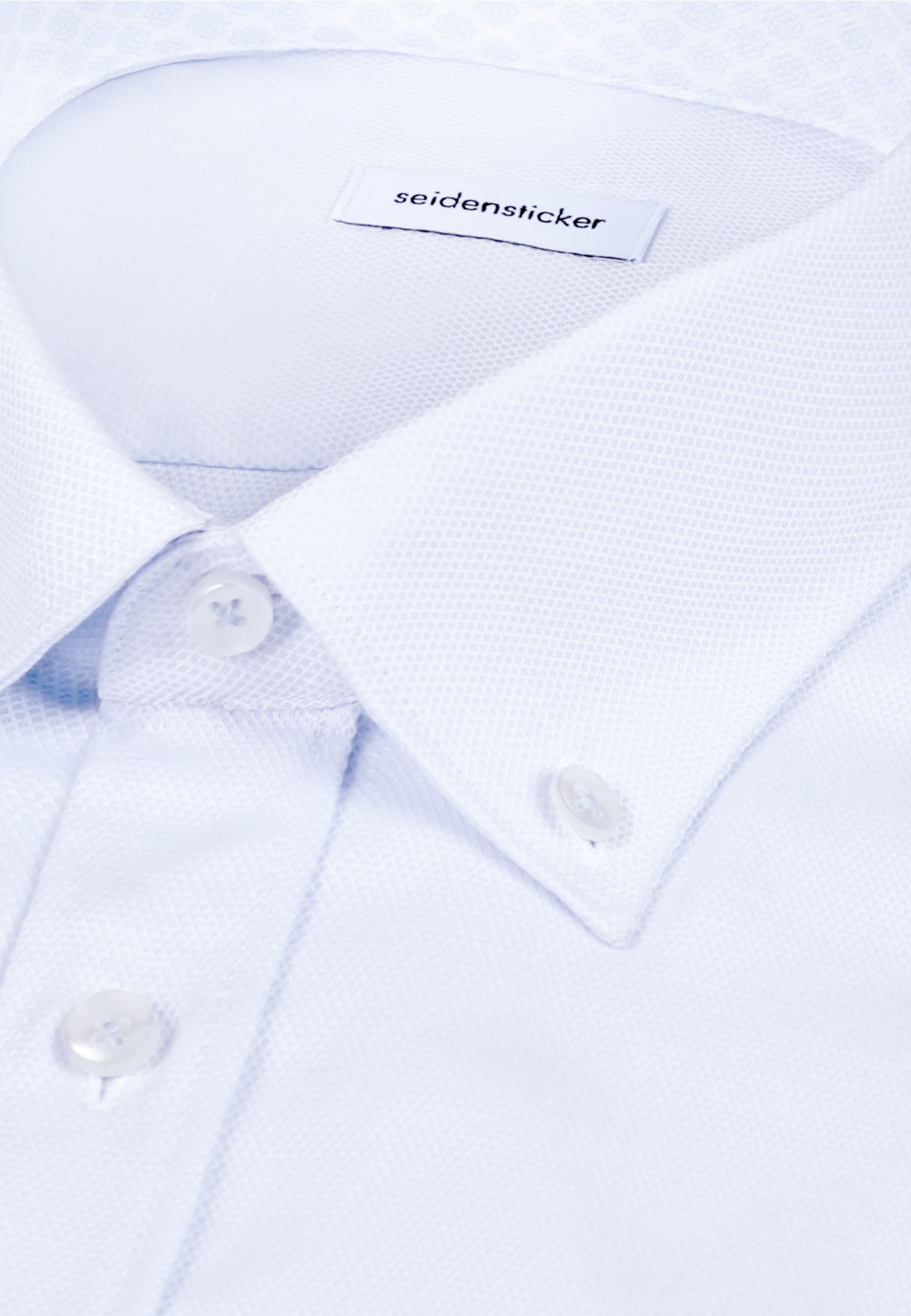 seidensticker Businesshemd »Schwarze Rose« Shaped 1/2 Button-Down-Kragen Struktur