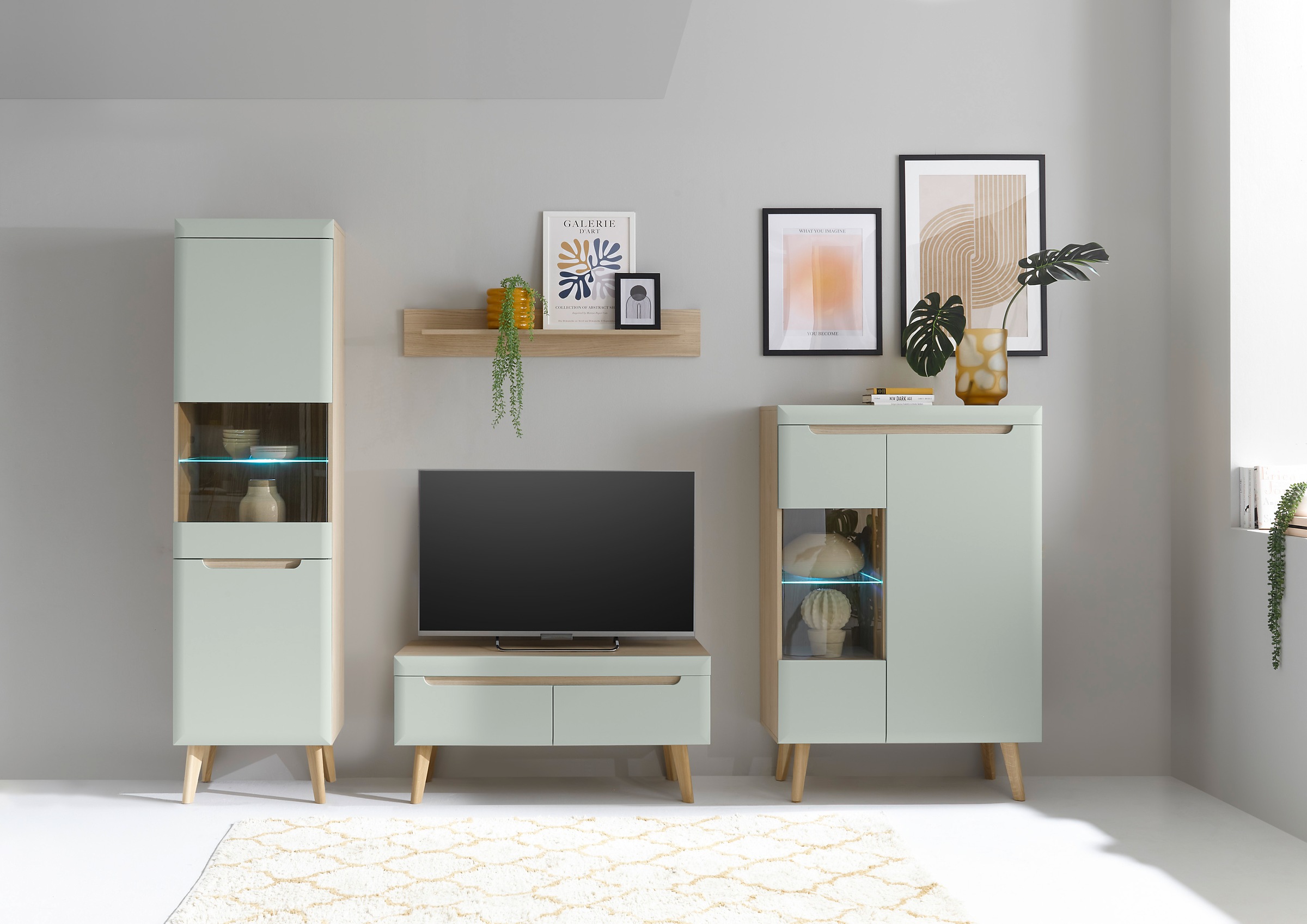 INOSIGN Wohnwand »Torge, Anbauwand, Schrankwand, Mediawand, Wohnzimmer-Set« günstig online kaufen