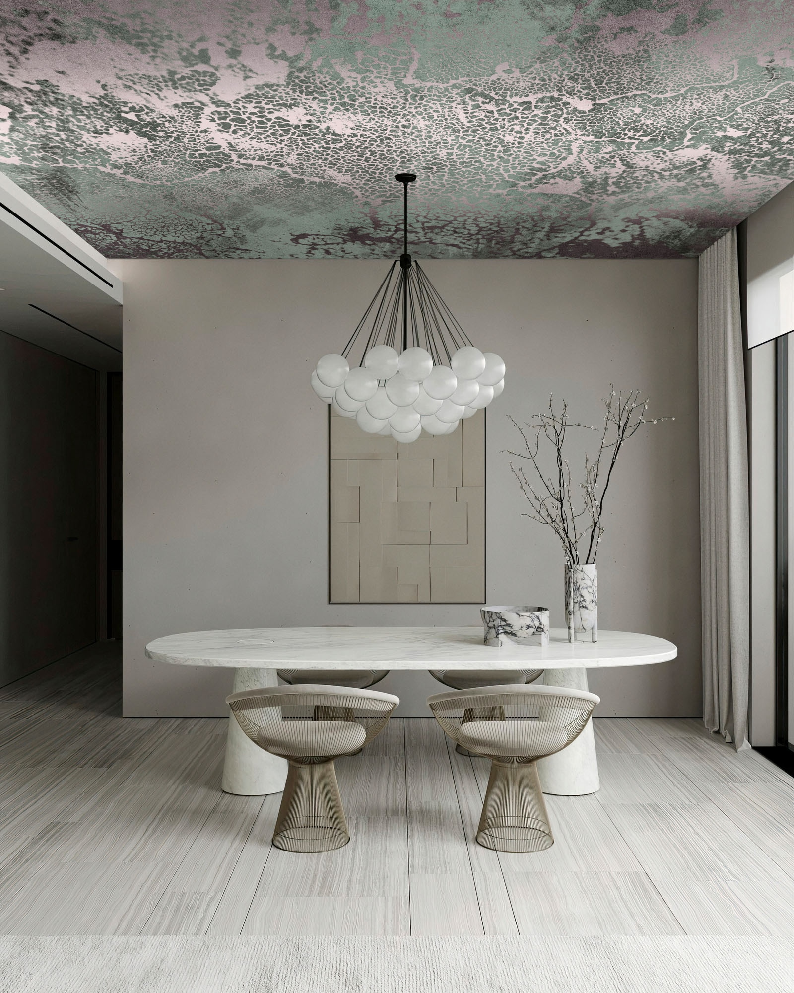 living walls Fototapete »Walls by Patel 5 Fototapete Metallic-Marmoroptik« metallic glatt Metallic-Marmoroptik auf 200 g/m² Premium-Vlies