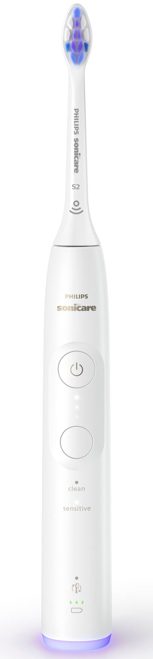 Philips Sonicare Elektrische Zahnbürste »Series 6100 HX7400/01«, 1 St. Aufsteckbürsten, mit visueller Andruckkontrolle, 5 Putzeinstellungen, inkl. Ladegerät