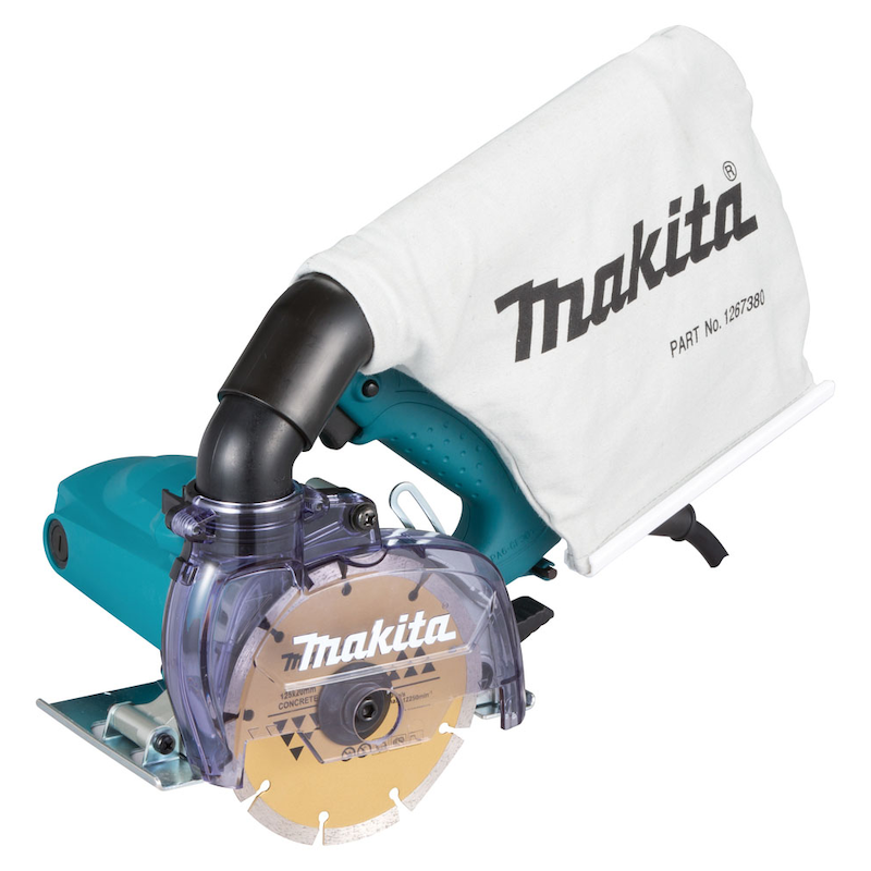 MAKITA Fliesenschneidemaschine »4100KB« 5 Stk. tlg. 1400 W, inklusive Diamantscheibe grün Von außen wechselbare Kohlebürsten