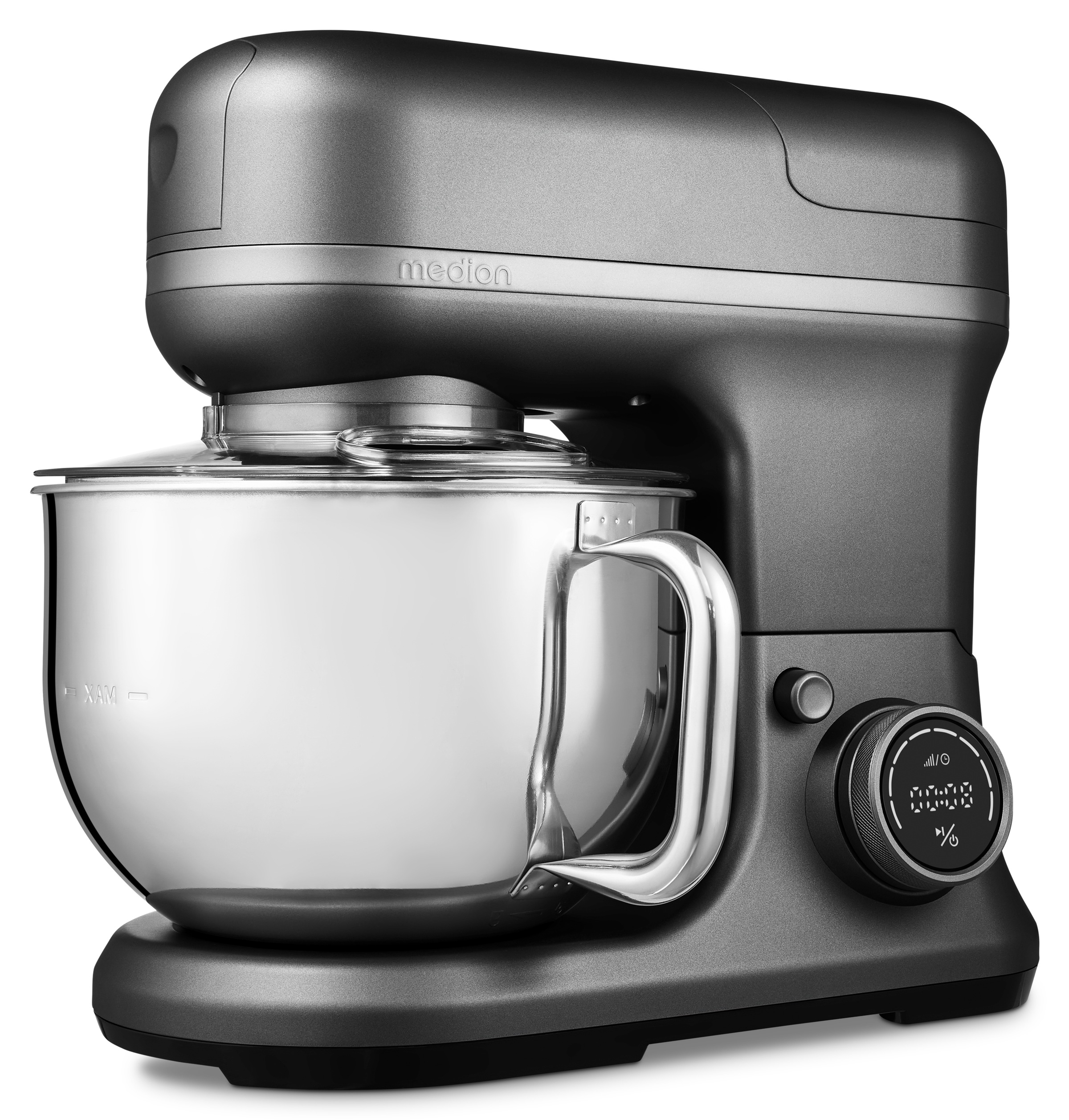 Medion® Küchenmaschine »MD 18442, 8 Geschwindigkeitsstufen, Impulsfunktion, 5L Rührschüssel«, Umfangreiches Zubehör-Set inkl. Eisschüssel für Speiseeiszubereitung