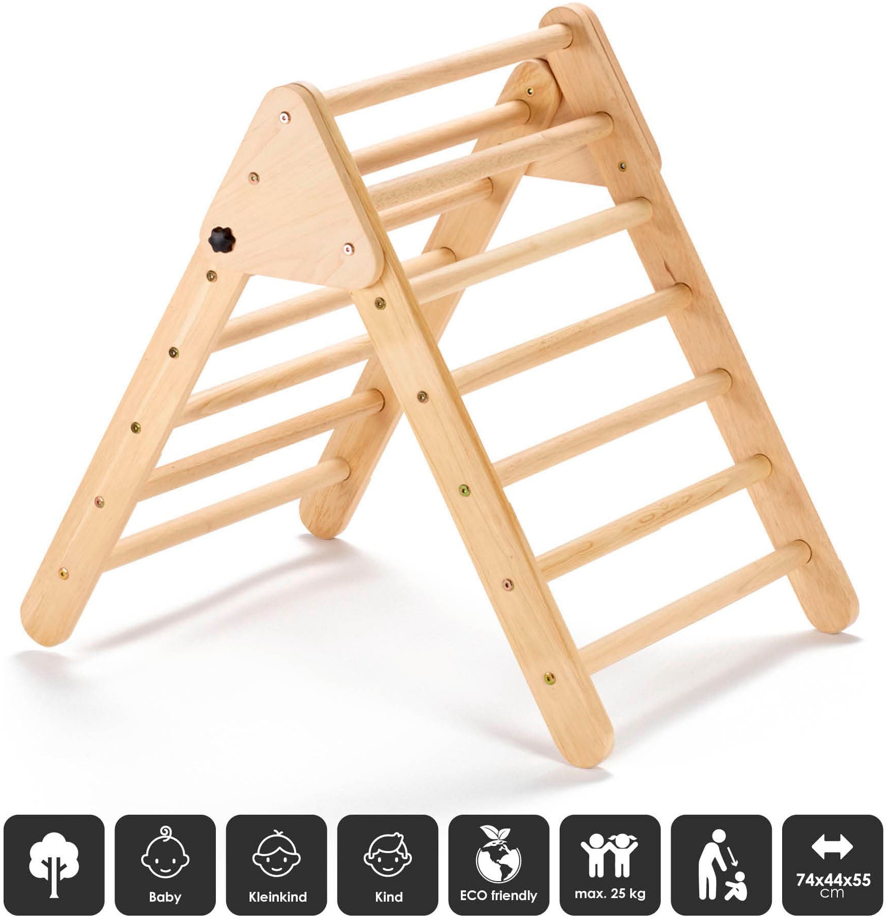 BabyGo Klettergerüst »Woodland 2 Kletterdreieck«, aus Holz