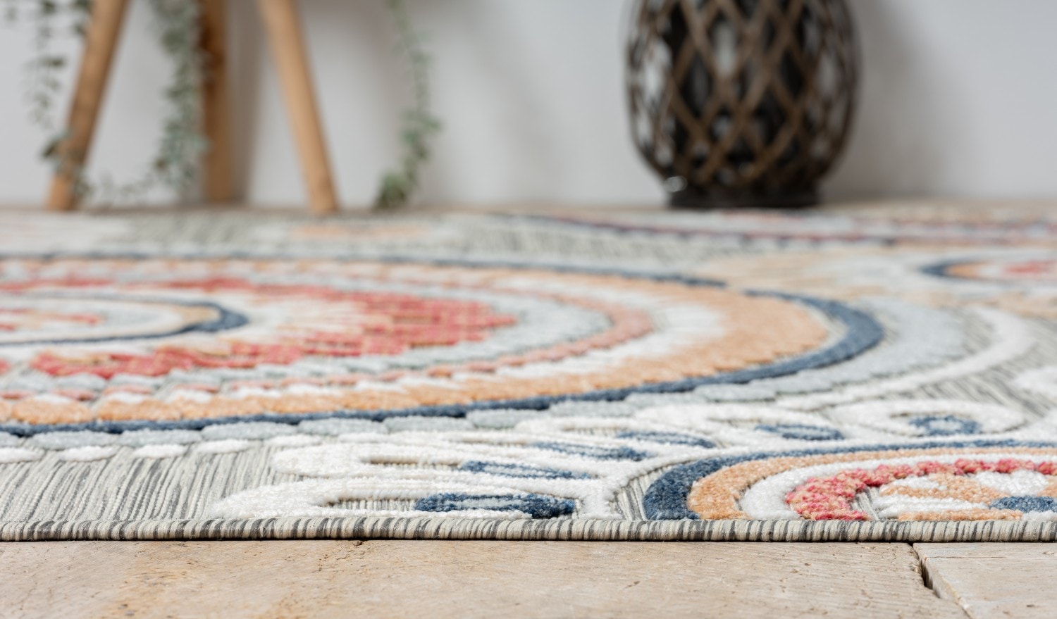 Myflair Möbel & Accessoires Teppich »Loop Lagerräumung«, rechteckig, 8 mm Höhe, modernes Design, Hoch-Tief Effekt, Outdoor geeignet, Balkon, Terrasse