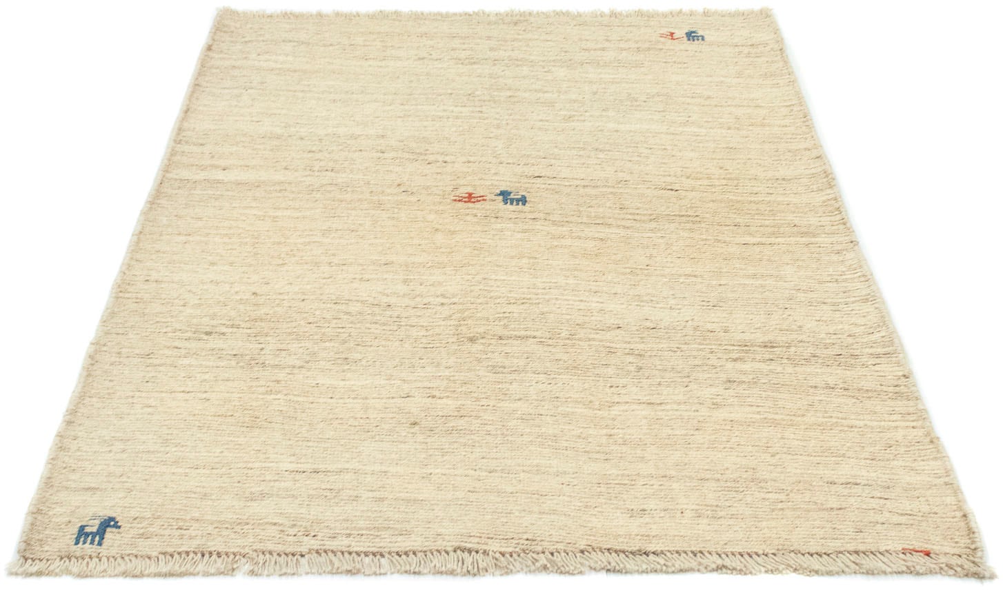 morgenland Wollteppich »Gabbeh Teppich handgeknüpft natur«, rechteckig,  handgeknüpft bequem und schnell bestellen