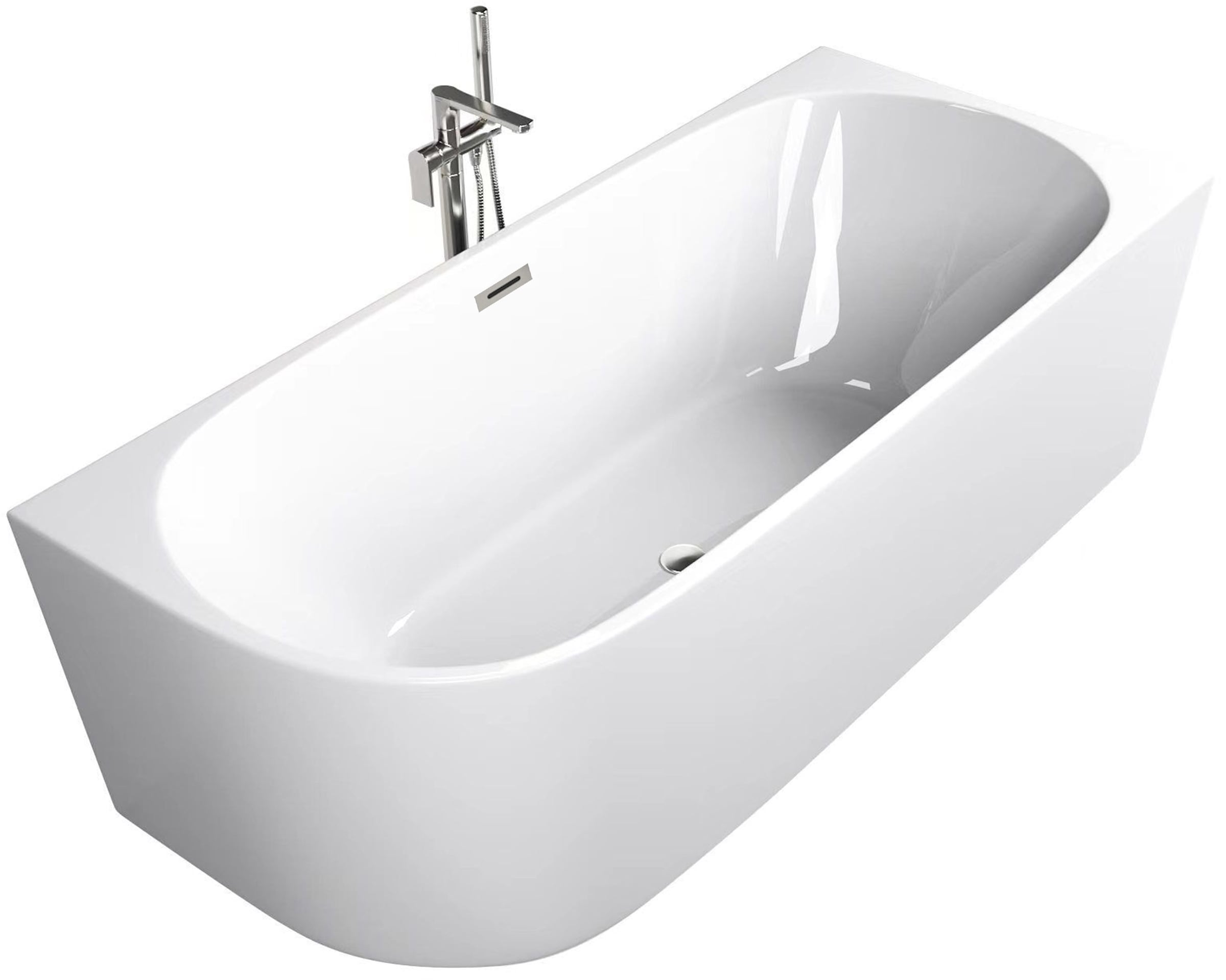 Sanotechnik Badewanne »LUMA« Höhe 56 cm mit Ablaufstöpsel   verstellbare Fü günstig online kaufen