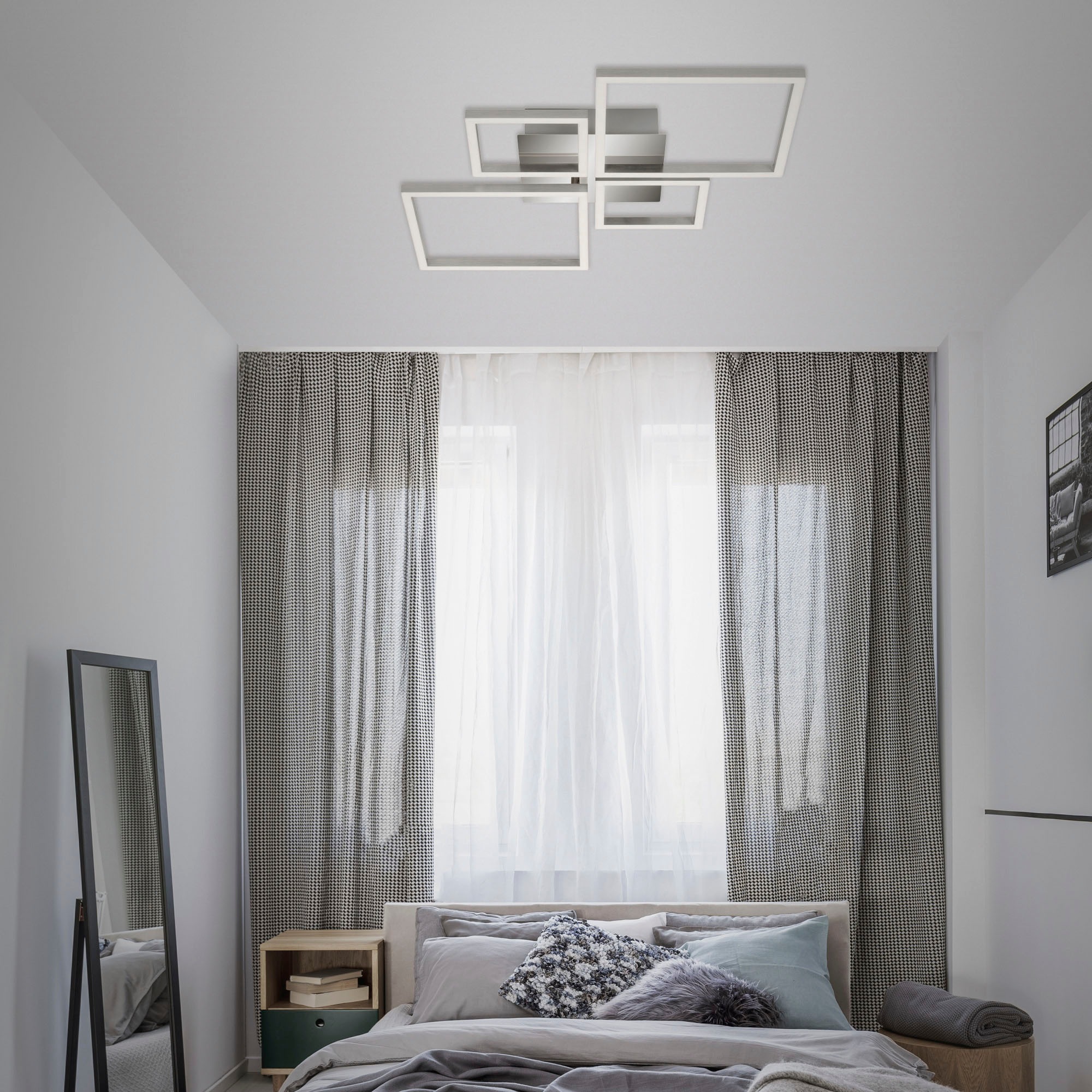 Briloner Leuchten LED Deckenleuchte »3128018 FRAME«, Leuchtmittel LED-Board günstig online kaufen